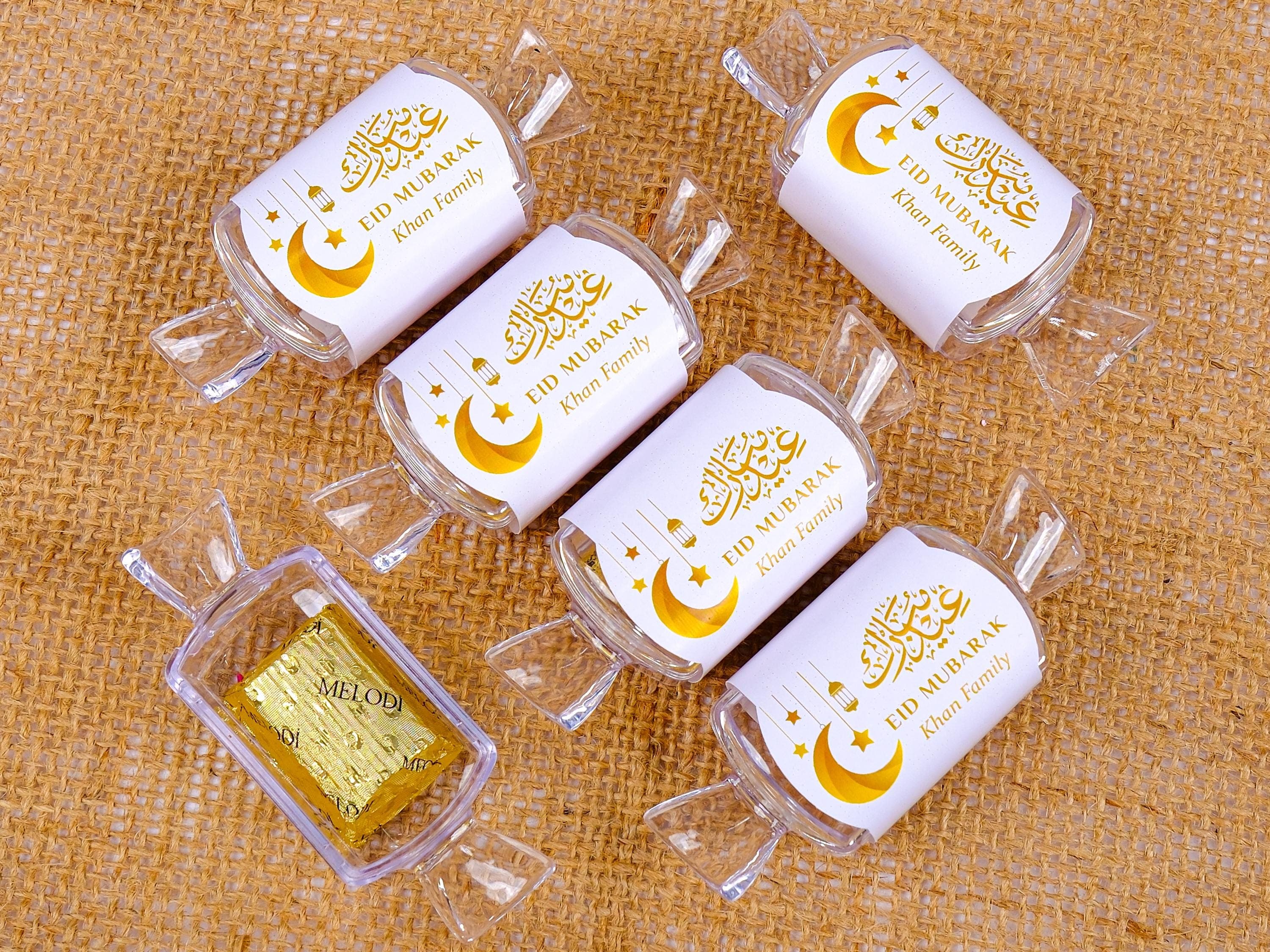Single Personalized Ramadan Chocolate Favors: Eid, Wedding, Shower Gifts