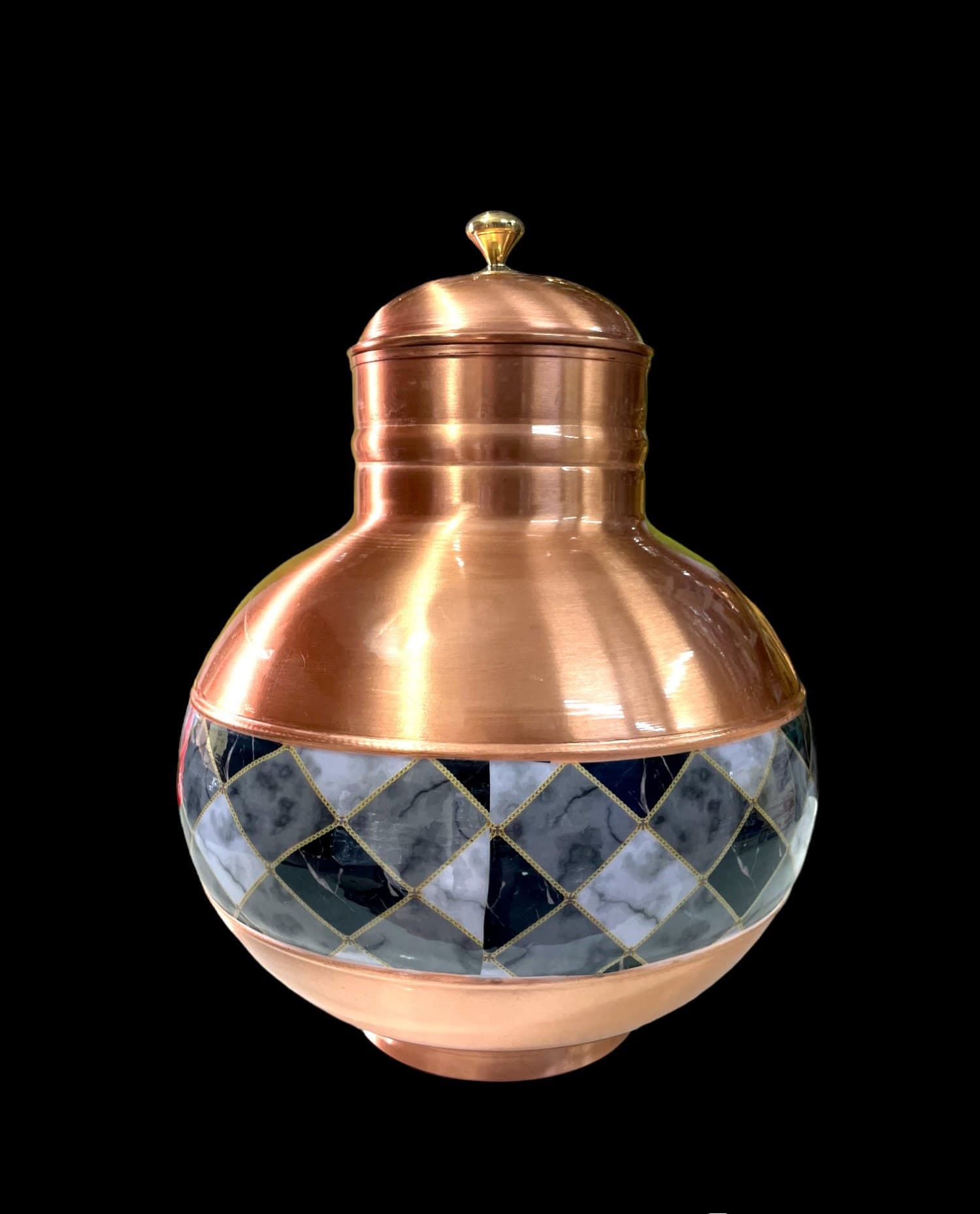Hand Hammered Copper Water Dispenser, Ayurvedic Decor - image 4