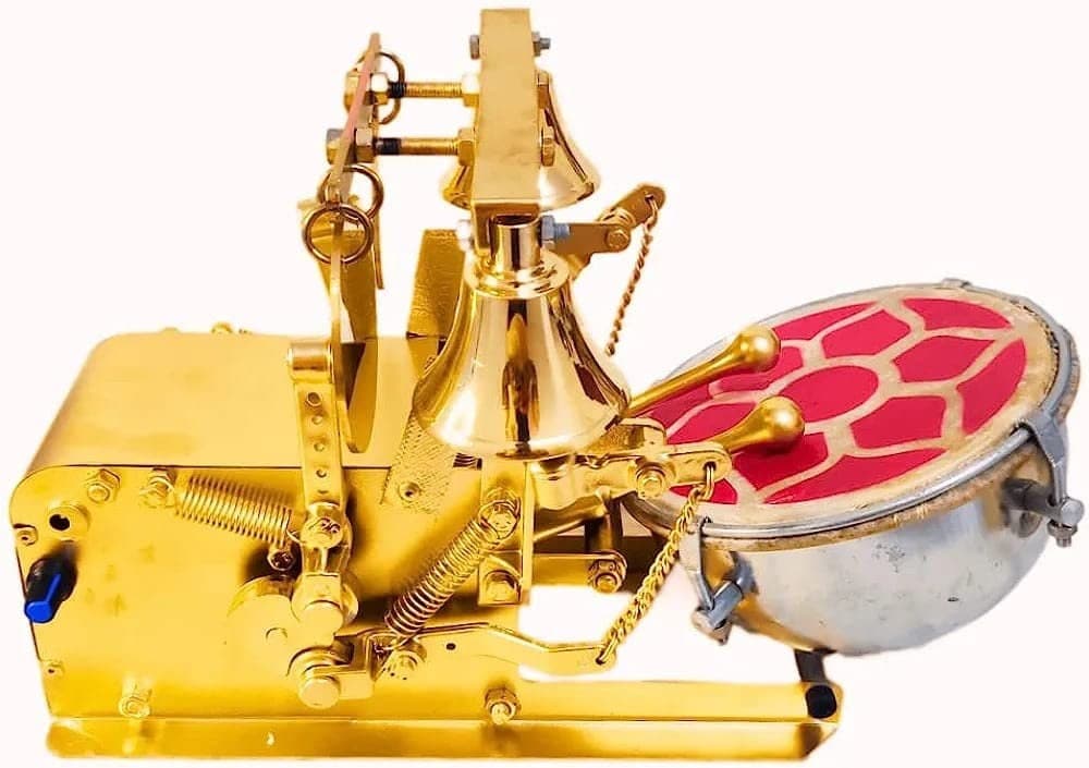 Electric Pooja Bell Dholak Nagara Machine for Temple Arti