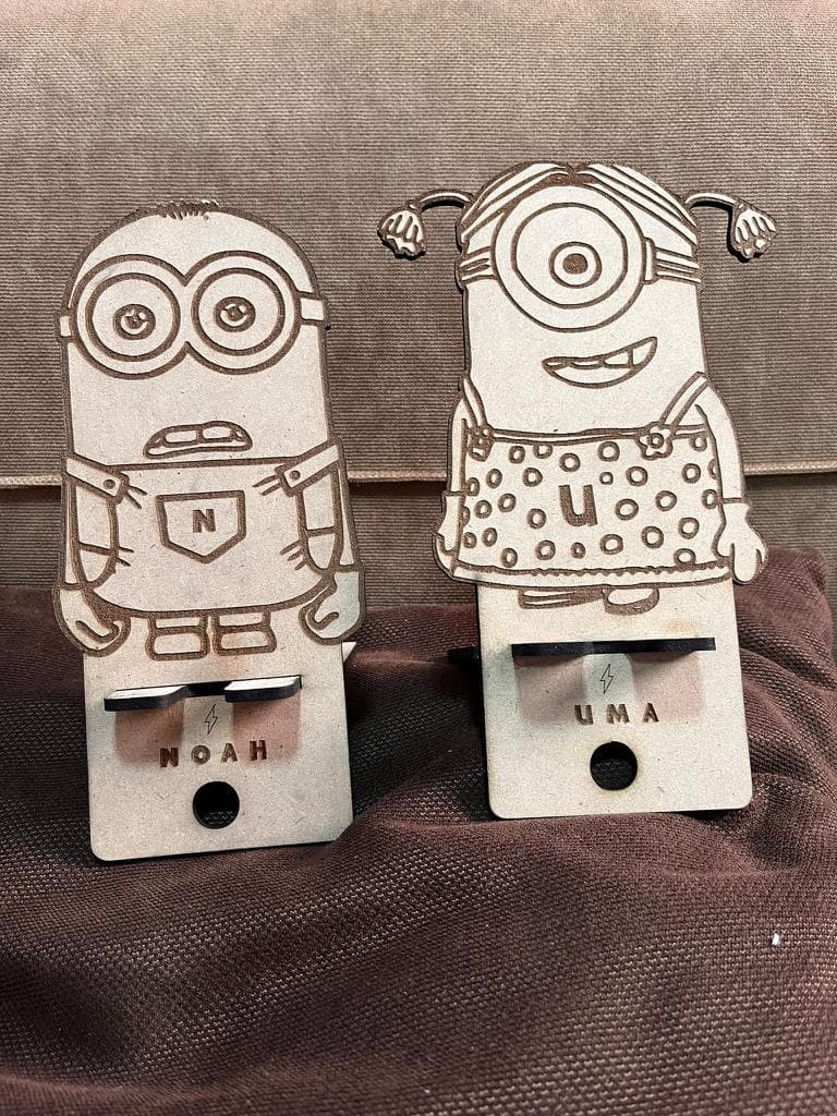 Minions Phone Holder SVG: Laser Cut Desk Decor (Digital Download) - image 4