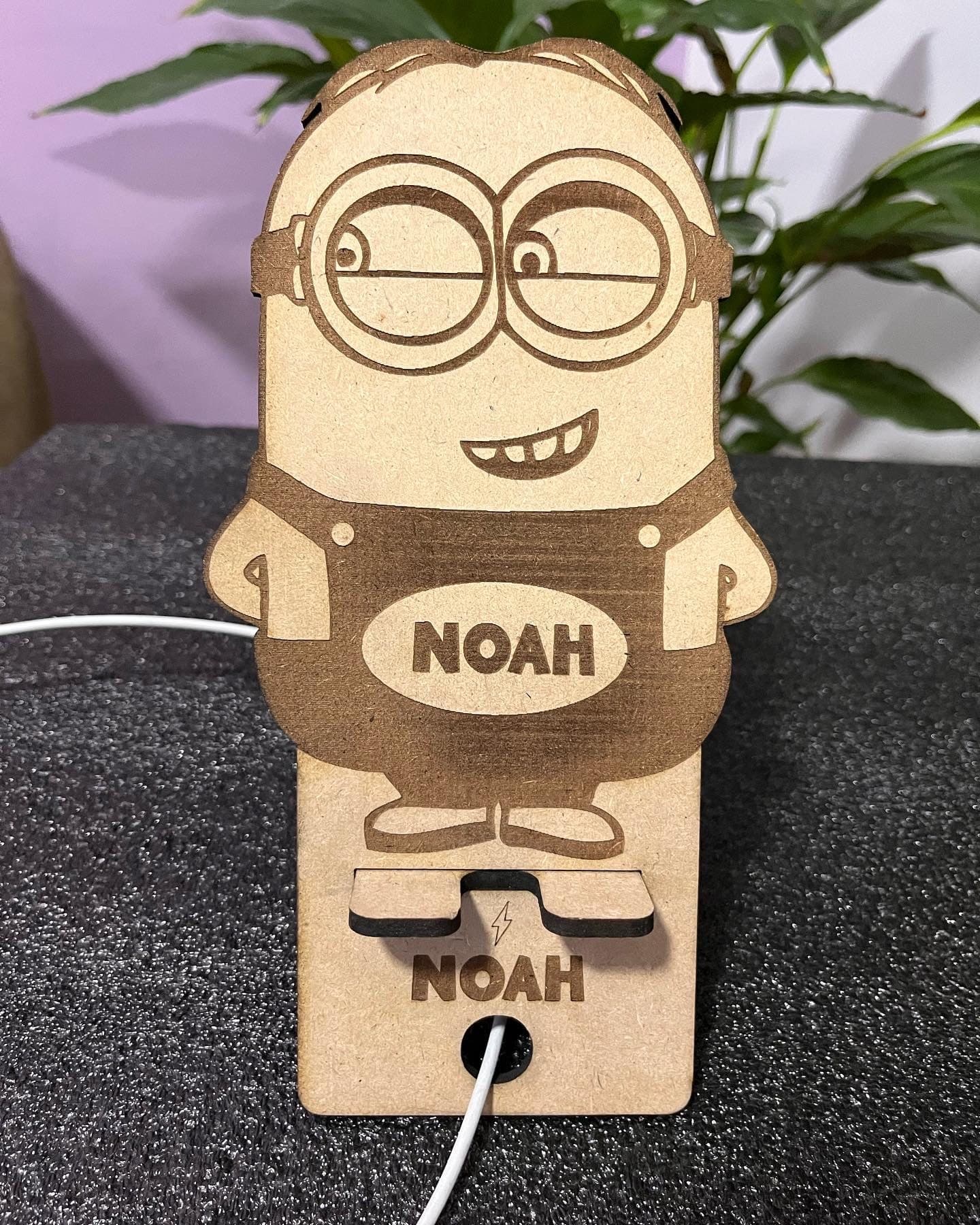 Minions Phone Holder SVG: Laser Cut Desk Decor (Digital Download) - image 3