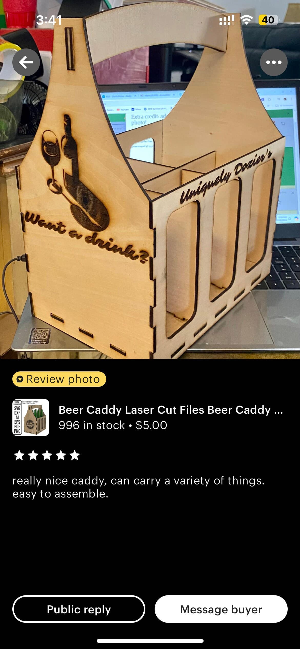 Beer Caddy Laser Cut Vector Files, SVG , ai , dxf , eps , pdf , png - image 5