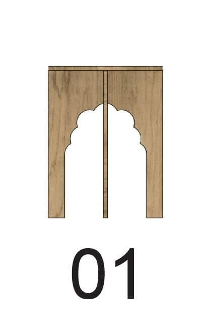 Islamic Stool CNC Laser Cut Files: 10 Arch Designs (Digital Download) - image 4