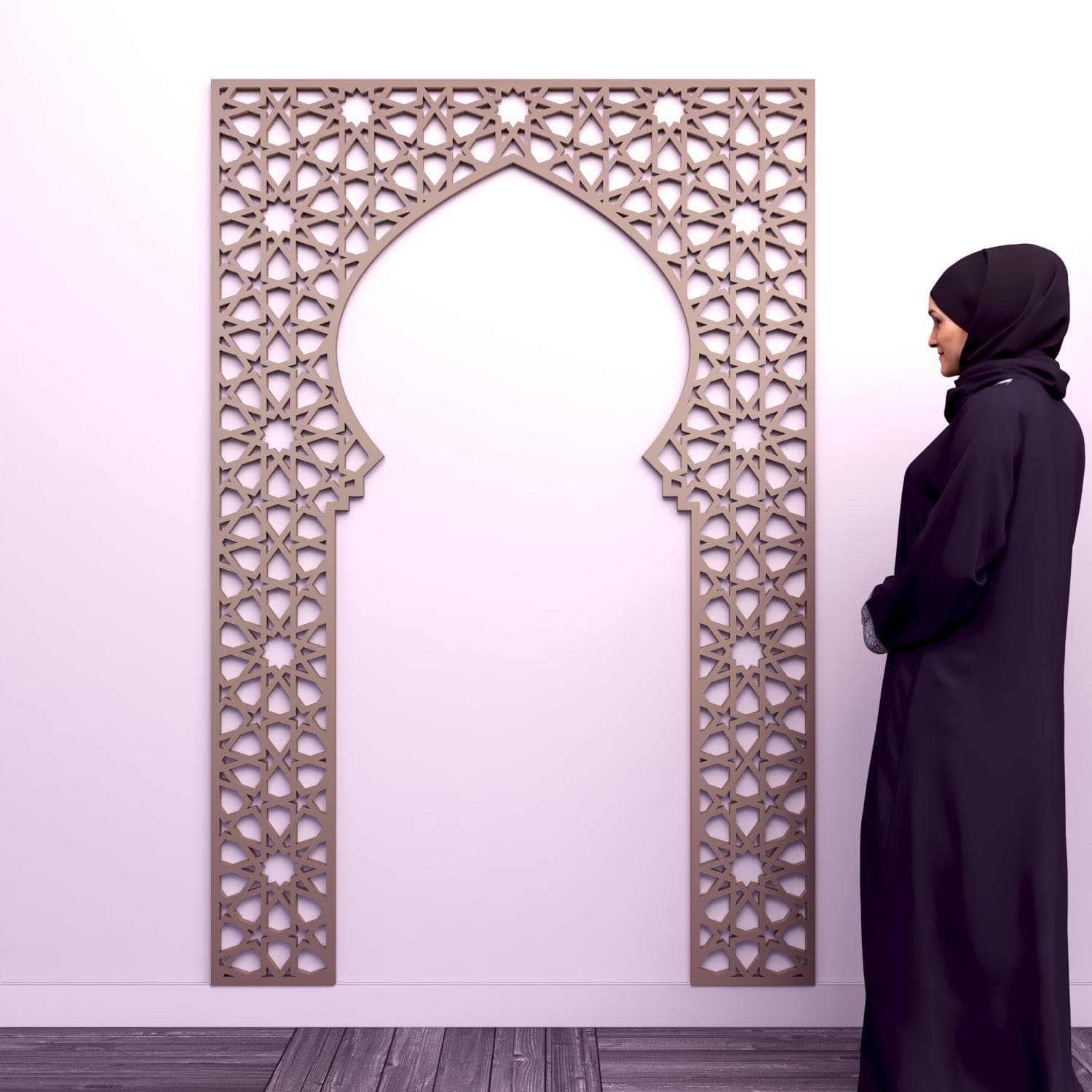 Islamic Pattern Arch Frame: Laser Cut File (Digital Download) - image 4