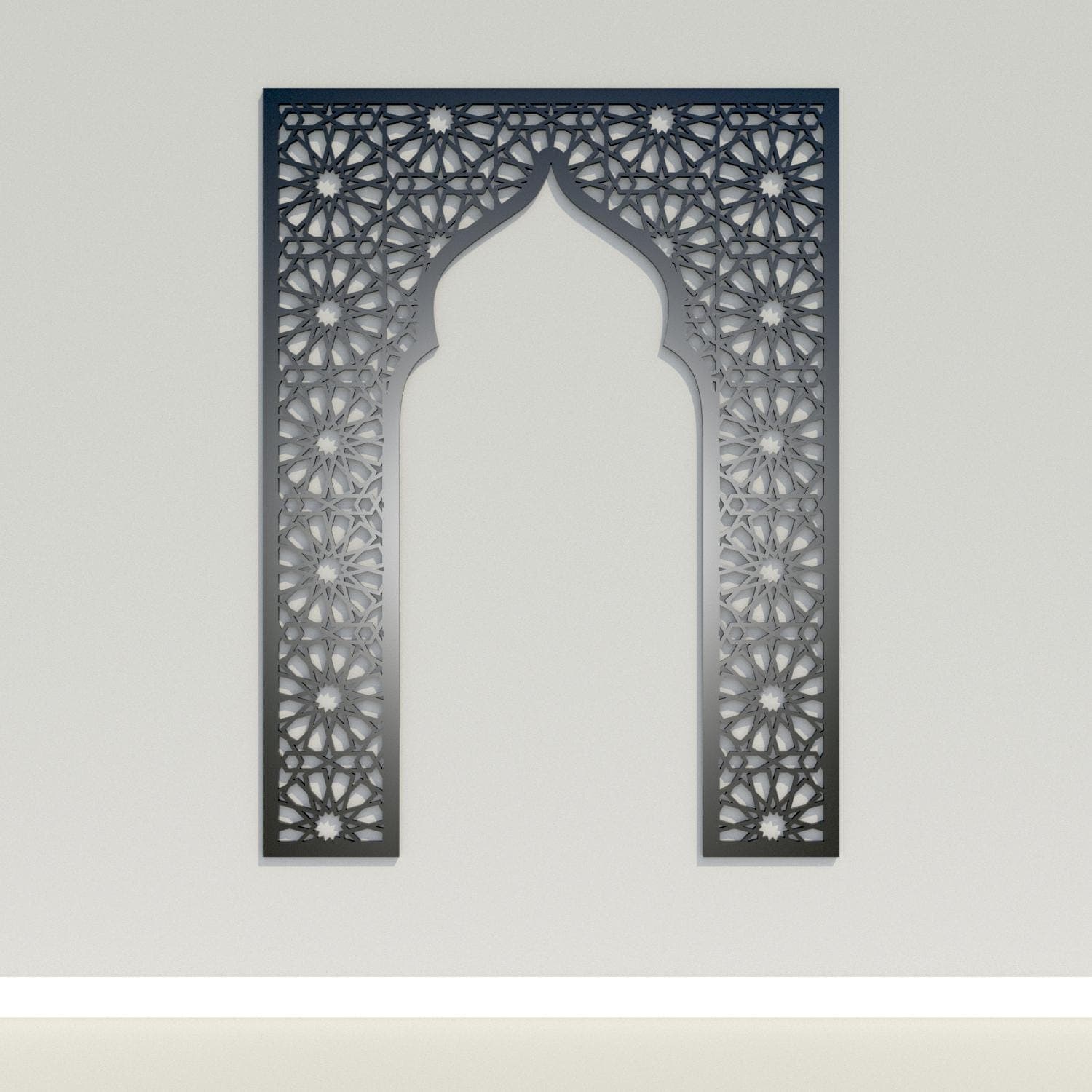 Mihrab Prayer Niche Arch Frame Laser Cut File: Islamic Pattern (Digital Download) - image 5