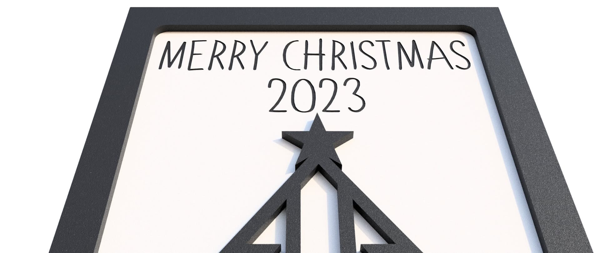 Christmas Table Top Sign Laser Cut File: Tree Decor SVG (Digital File) - image 4