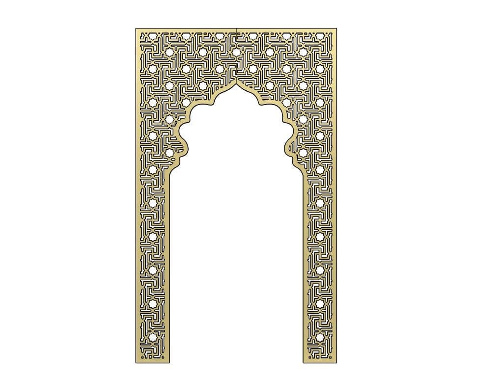 Islamic Mihrab Arch Wall Panel: Laser Cut CNC Prayer Niche (Digital Download) - image 5