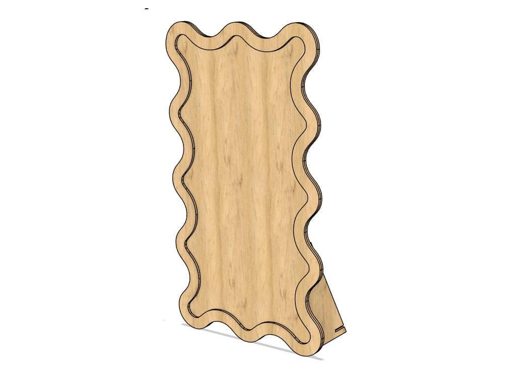Wavy Backdrop with Stand Laser Cut File | Event Display (Digital Download) - image 3