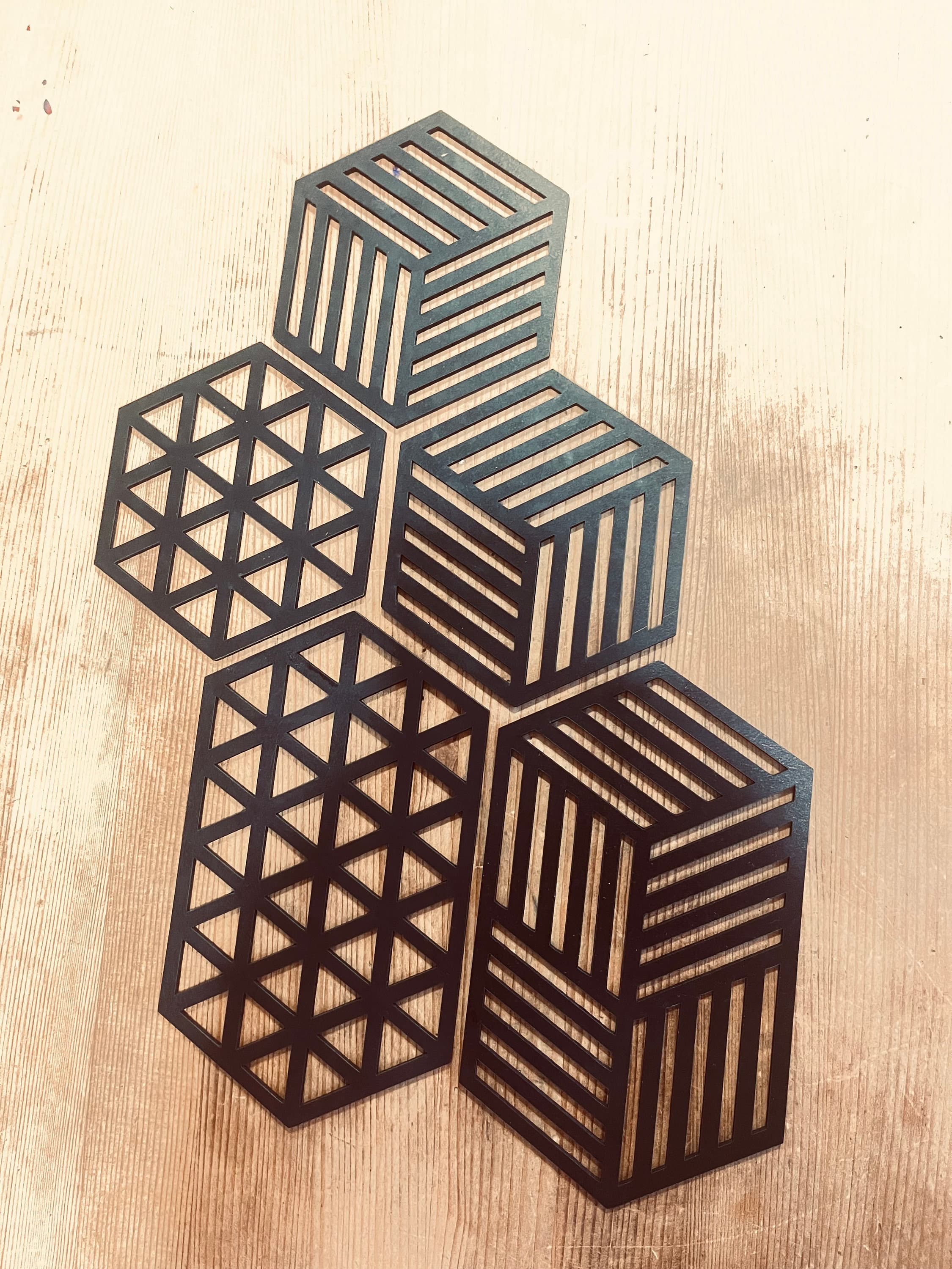 Hexagon Coasters Laser Cut Files: Geometric Drink Coasters (Digital Download) - image 5