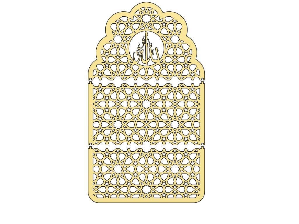 Islamic Mihrab Panel • Laser Cut Design (svg, dxf, ai, eps) (Digital File) - image 5
