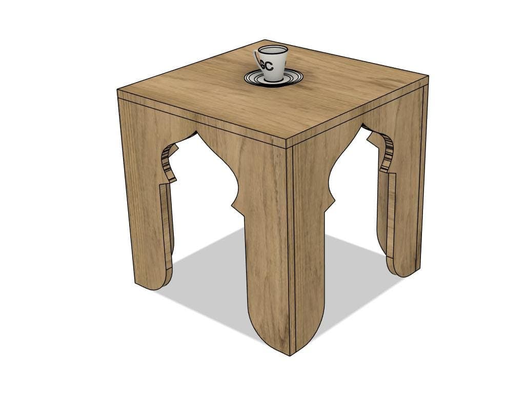 Islamic Arch Coffee Table CNC Cut File (Digital Download) - image 3