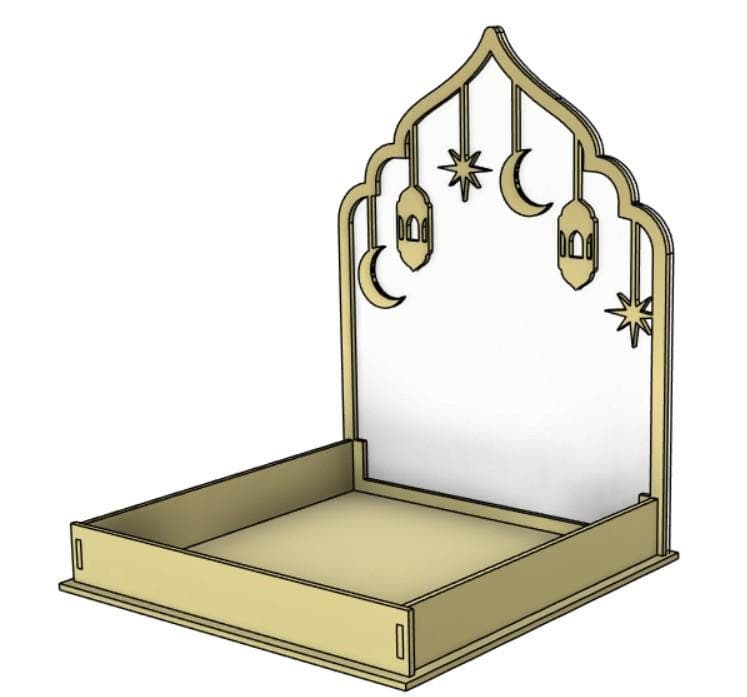 Islamic Sweet Tray Ramadan / Eid Mubarak Serving Tray File svg dxf ai eps - image 5