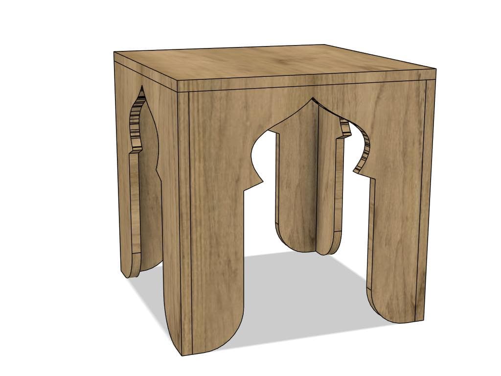 Islamic Arch Coffee Table CNC Cut File (Digital Download) - image 4