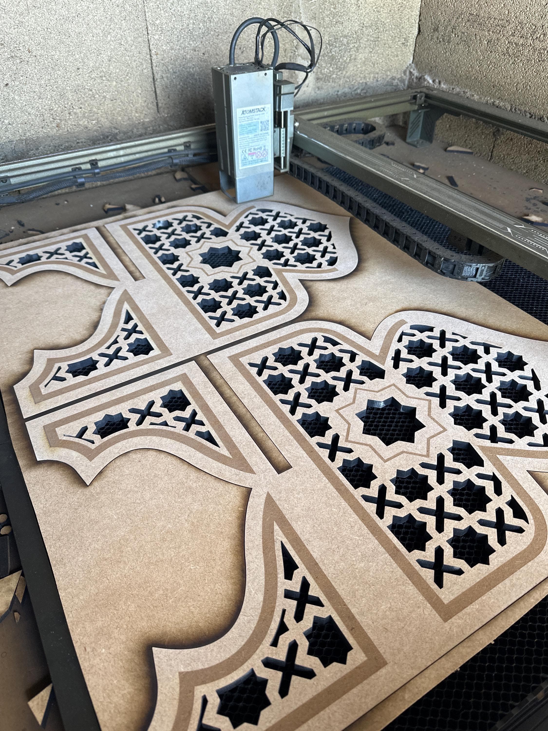 Laser Cut Folding Quran Stand File: Islamic Book Holder, Glowforge Compatible (Digital Download) - image 5