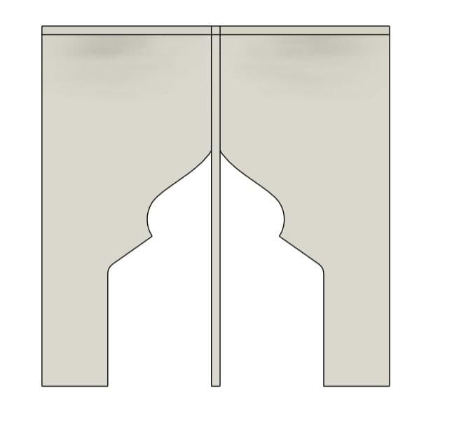 Islamic Arch Stool cnc Laser Cut File (svg dxf ai eps) - image 4