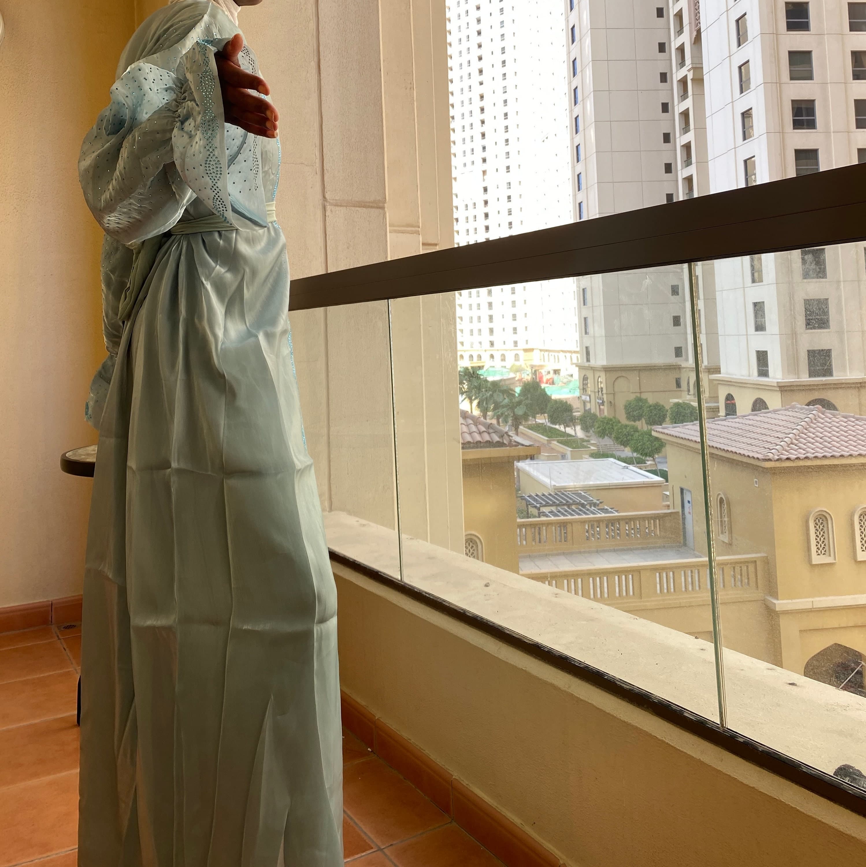 African bridal abaya kaftan wedding suit hijab dress - image 5