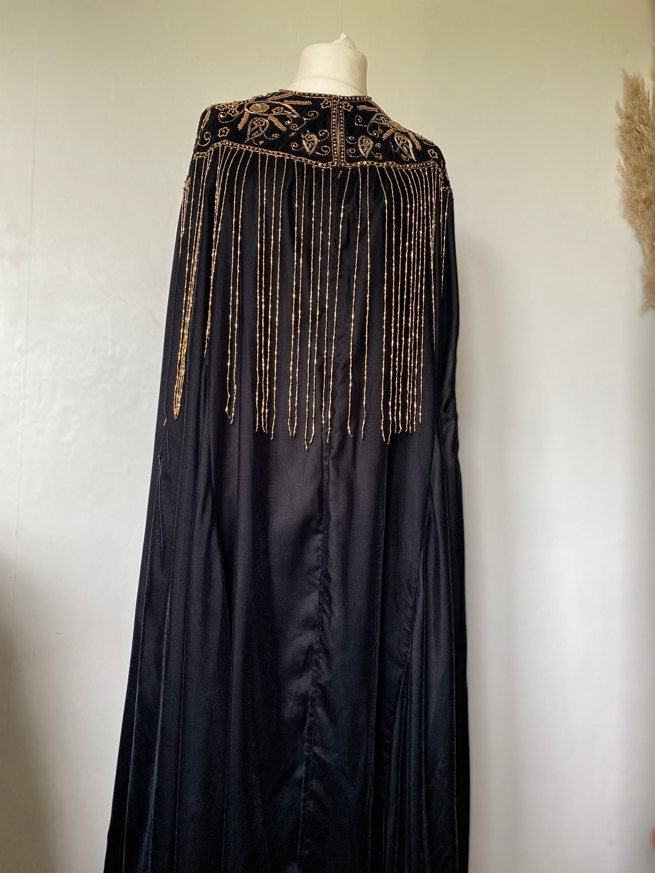 Morrocan fancy Abaya dress, dubai party Abaya Modest wedding wear