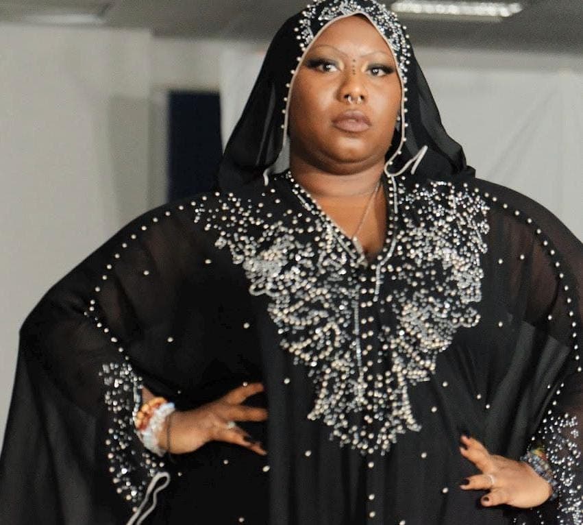 Luxury hood Abaya,silver stones Dubai kaftan, maxy dress muslim Emirates gown plus size - image 5