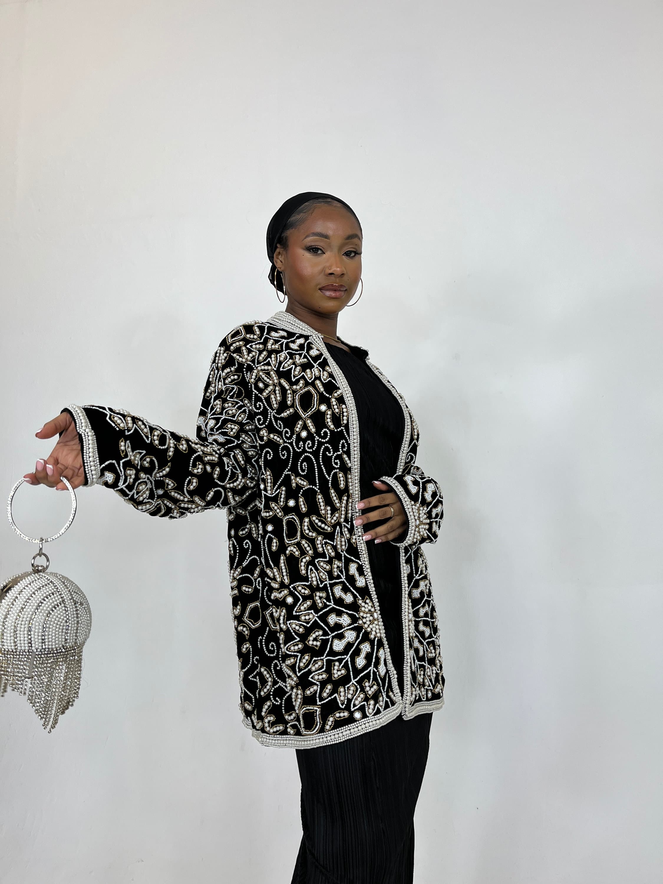 Pearl queen Abaya jacket