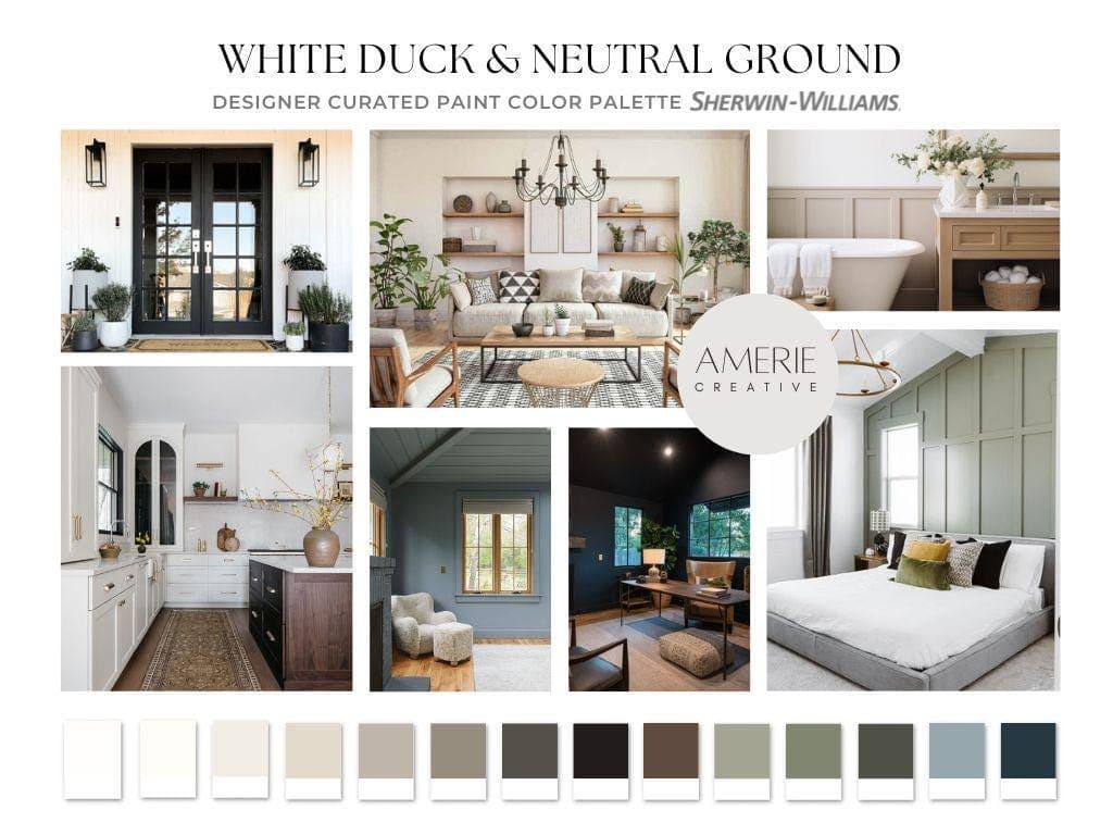 White Duck sherwin williams paint color palette neutral ground Sherwin Williams White duck color scheme white duck sherwin Williams neutral ground color palette whole house paint color scheme whole home paint colors interior paint colors 2025 warm neutral paint colors
pure white alabaster sherwin williams white duck neutral ground shiitake studio clay urbane bronze sable tricorn black cornwall slate dried thyme shade grown debonair dark night navy blue gray green grey dark green