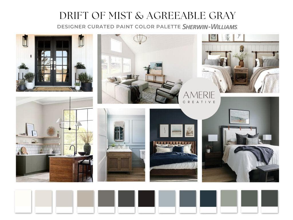 Drift of mist color scheme Drift of Mist sherwin williams paint color palette agreeable gray sherwin williams color palette agreeable gray color scheme whole home paint color scheme whole house color scheme interior paint colors 2025 neutral paint color 2026 paint colors navy blue gray green grey dark green paint color
Pure white alabaster sherwin Williams thunderous rock bottom evergreen fog pewter green amazing gray Stardew grays harbor dark night gauntlet gray iron ore tricorn black exterior