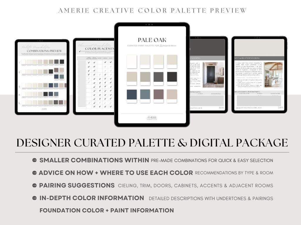 Pale Oak Palette Benjamin Moore Paint Color Palette house colour scheme warm neutral paint colors 2025 cinnamon slate coordinating hale navy cloud white dove wing classic gray smokey taupe thunder iron mountain black beauty britannia blue meadow pink