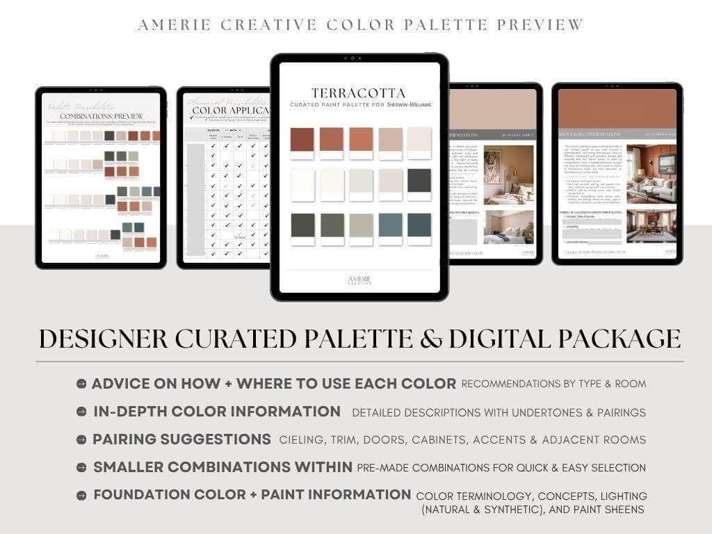 TerraCotta Paint Color Palette Sherwin Williams paint palette Hacienda paint color scheme earthy paint colors olive green terracotta paint - image 4