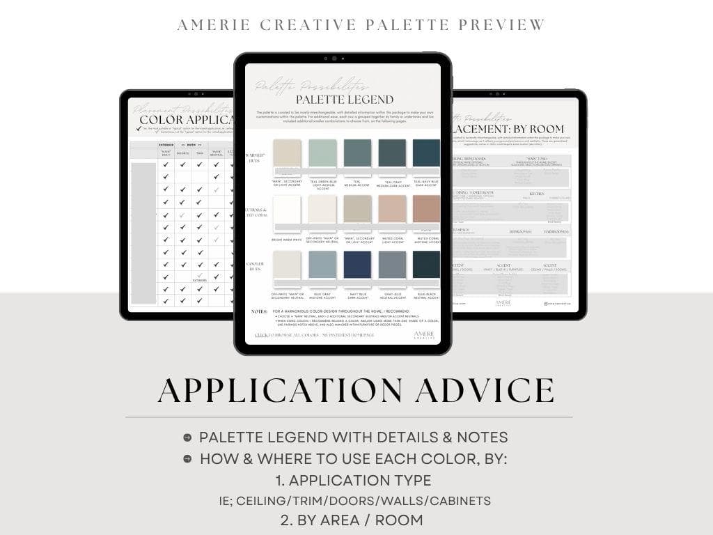 Coastal Home Color Palette Sherwin Williams paint color palette cabin lake beach house colour scheme warm neutral greige dark blue navy teal - image 5