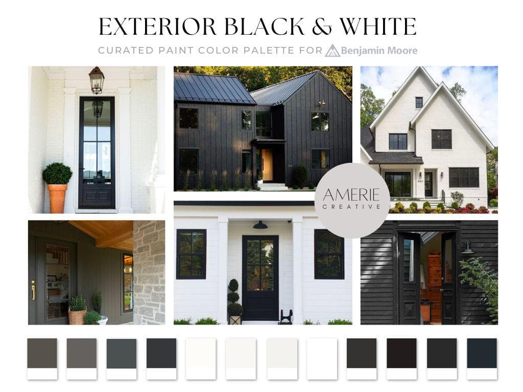 Black White Exterior paint color Benjamin Moore Paint Color Palette Exterior Color scheme Modern exterior paint colors black exterior paint color white exterior paint color Classic Neutral paint colors neutral exterior paint color scheme dark farmhouse exterior house paint color exterior home paint colors
Dragons Breath iron mountain nightfall wrought iron china white dove seapearl chantilly lace onyx black beauty soot