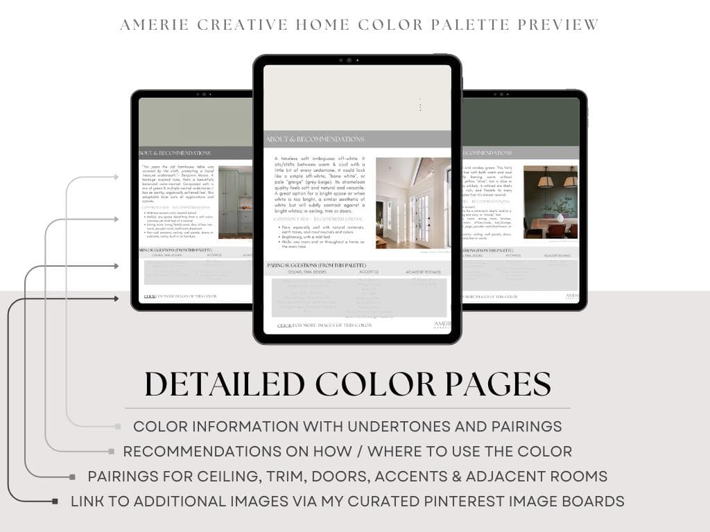 China White Benjamin Moore paint palette Seapearl Whole home paint color scheme calm blue grey green paint cozy neutral paint colors - image 5