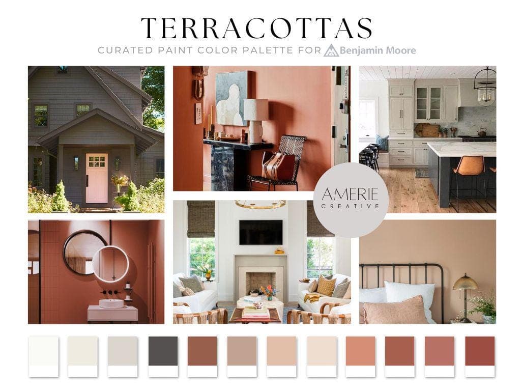 Terracotta Benjamin Moore Paint Color Palette terracotta paint colors benjamin moore terracotta paint color 2025 paint colors warm neutral paint colors whole house paint color schme whole home paint color 2025
Mexican Tile Audobon Russet, BAKED TERRA COTTA MEXICANA Cloud White dove wing iron mountain edgecomb GEORGETOWN PINK BEIGE Venetian portico BURNT SIENNA DUSTY TRAIL