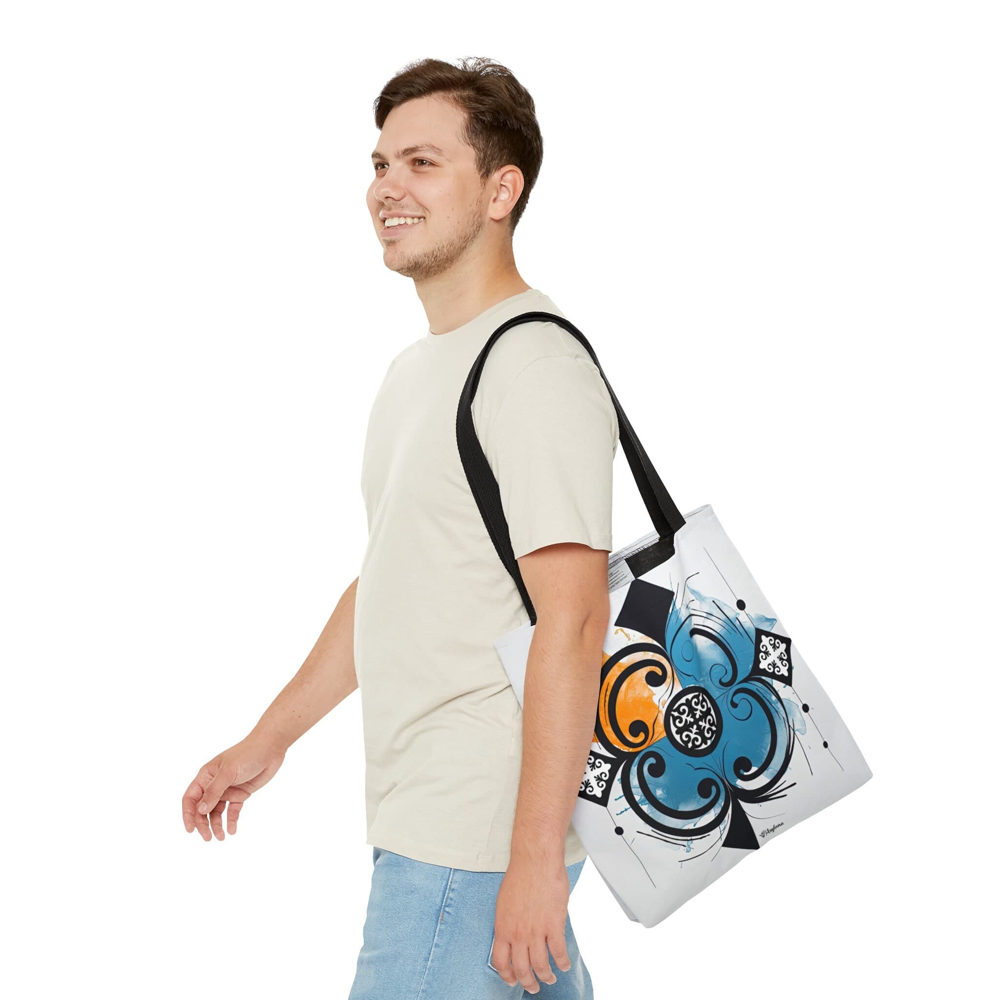 ASYLANA Tote Bag based on Qazaq Art with ethnic patterns of Kazakhstan and Central Asia Handbag 108 - image 4
