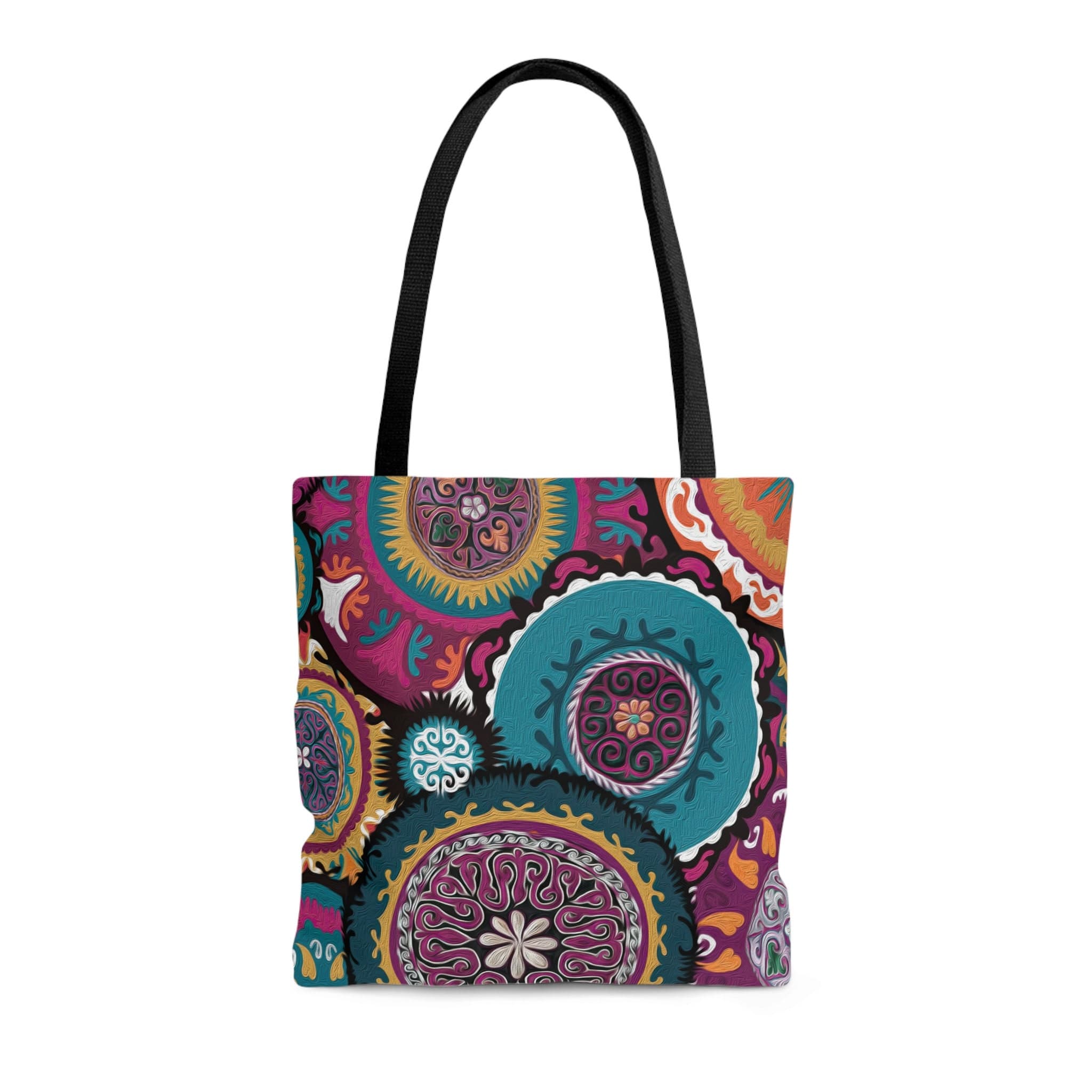 ASYLANA Tote Bag based on Qazaq ethnic art patterns of nomadic Central Asia and Kazakhstan handbag Suzani Style 206