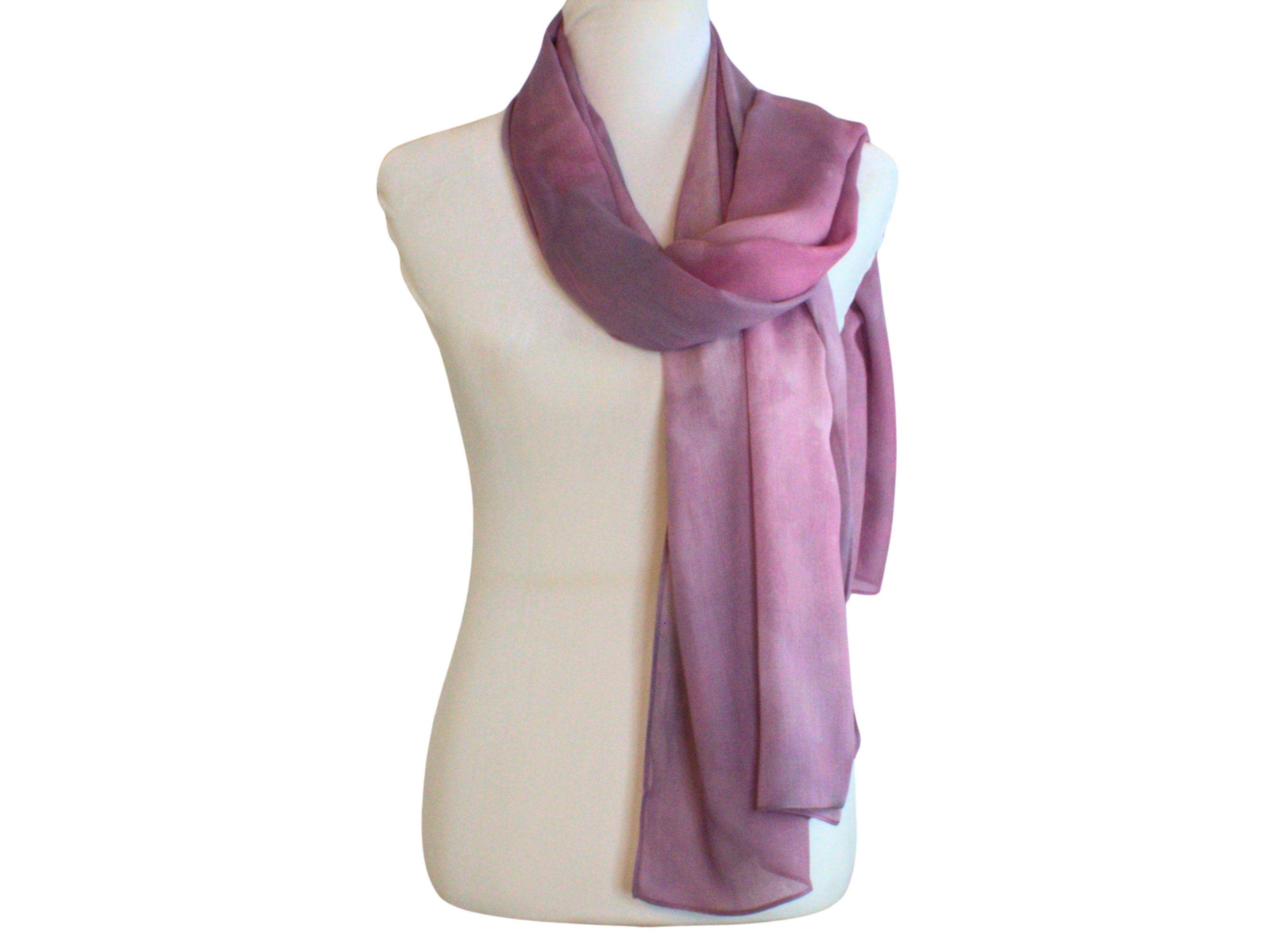 Watercolor Bamboo Modal Hijab Scarf: Dusty Mauve, Lightweight & Breathable - image 5