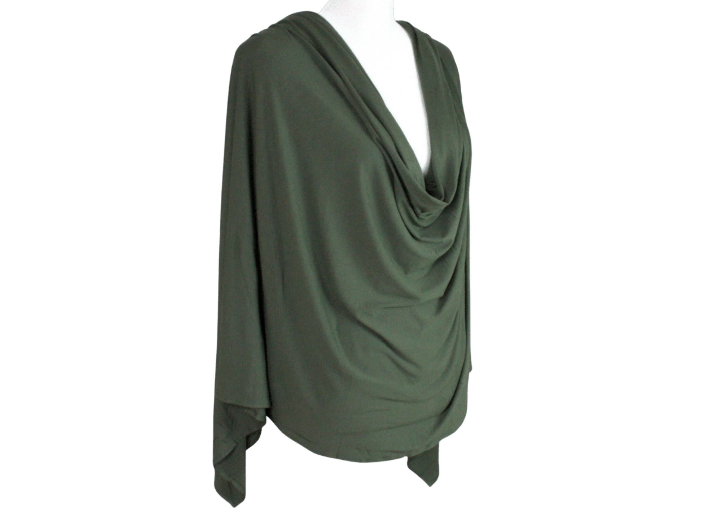 Army Green Bamboo Jersey hijab, maxi bamboo hijab premium qualtiy