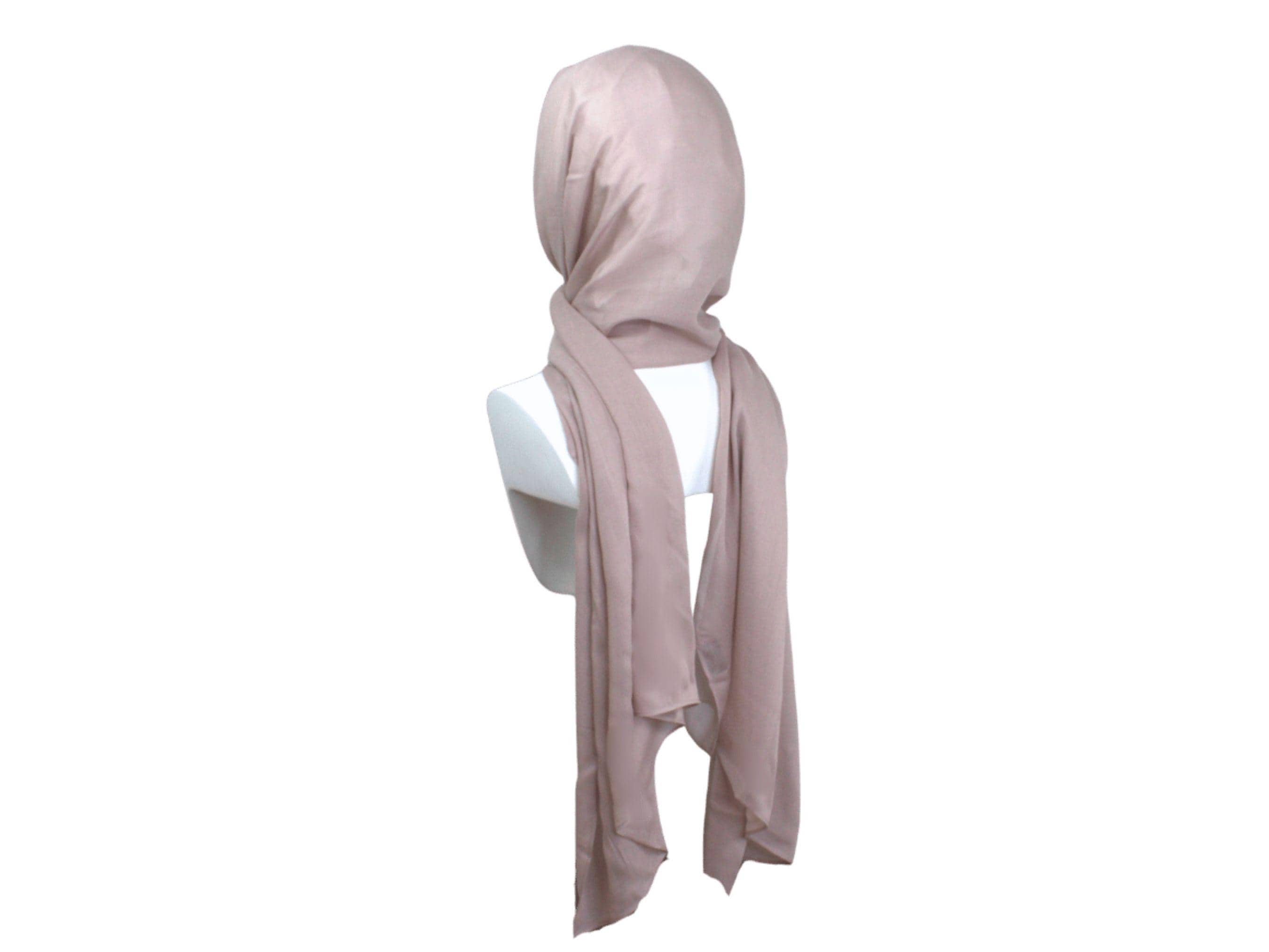 Rose Brown bamboo modal hijab scarf, ideal for all ages  and warm weather | Lina Zibdeh