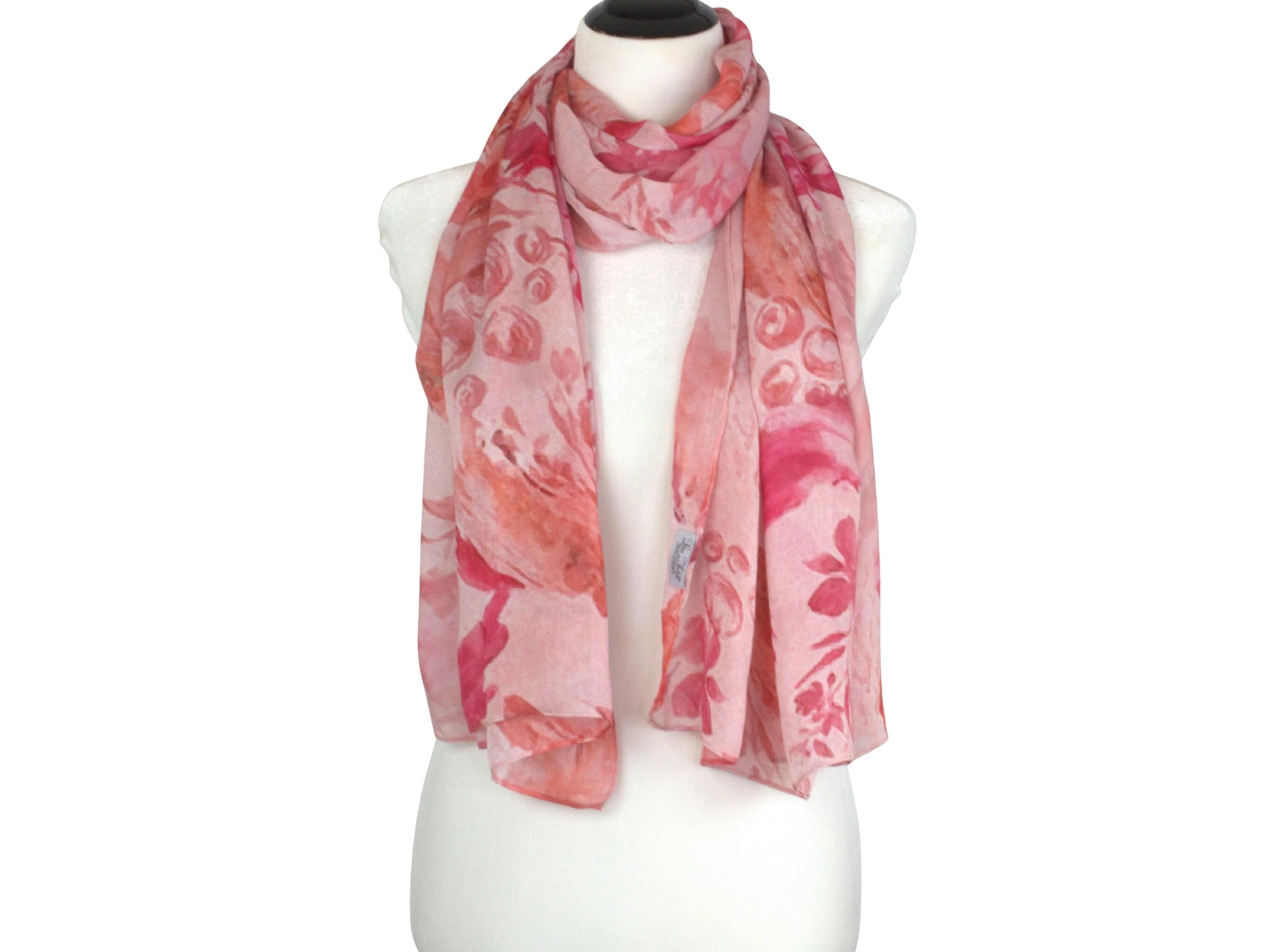 Watercolor Floral Bamboo Modal Hijab: Soft, Breathable, Lightweight Scarf - image 4