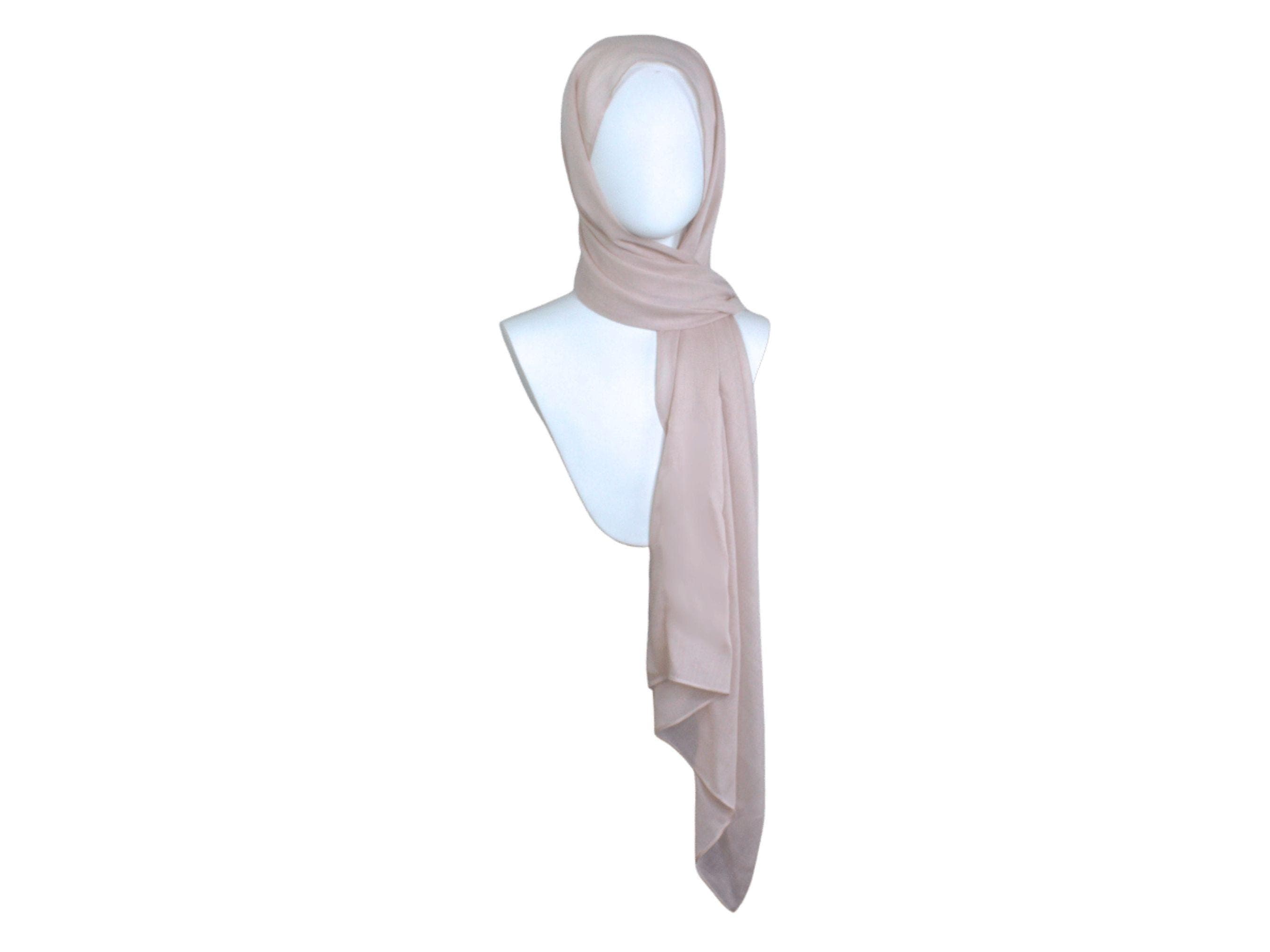 neutral bamboo modal hijab scarf, ideal for all ages and warm weather | Lina Zibdeh
