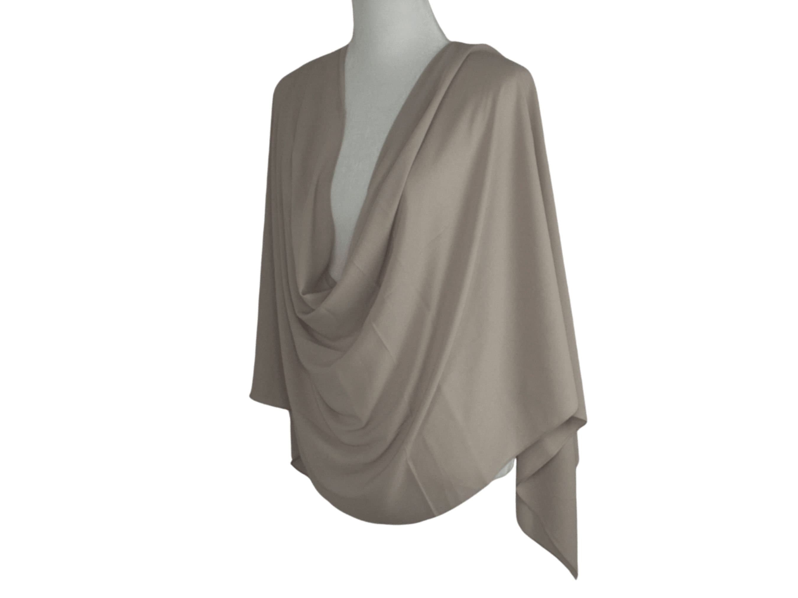 Premium Beige Diamond Chiffon Hijab, Everyday Wear (70x27) - image 4