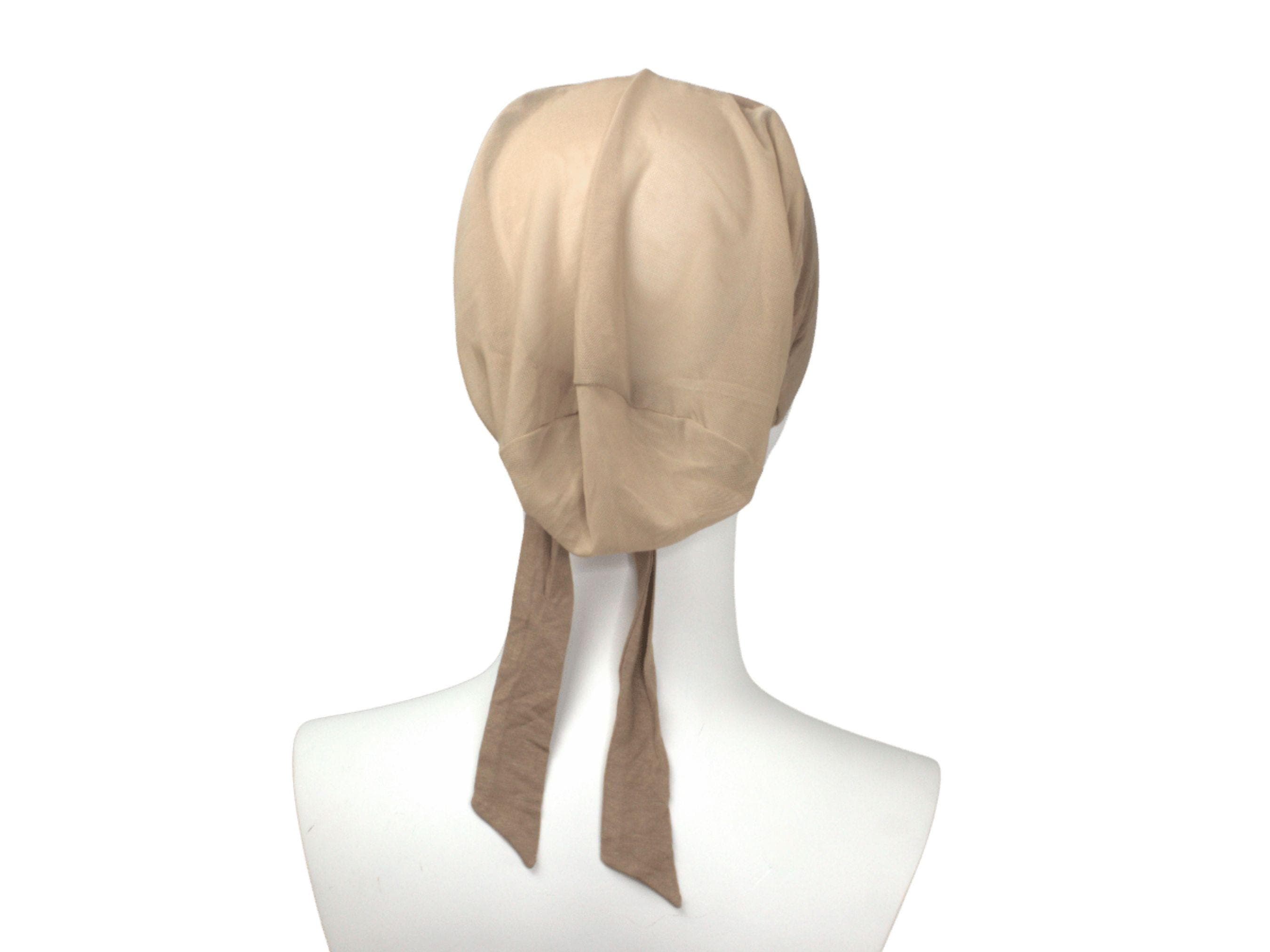 Airy breathable mocha brown tie back hijab underscarf ideal for everyday. mocha beige tie back mesh bonnet for women and girls | Lina Zibdeh