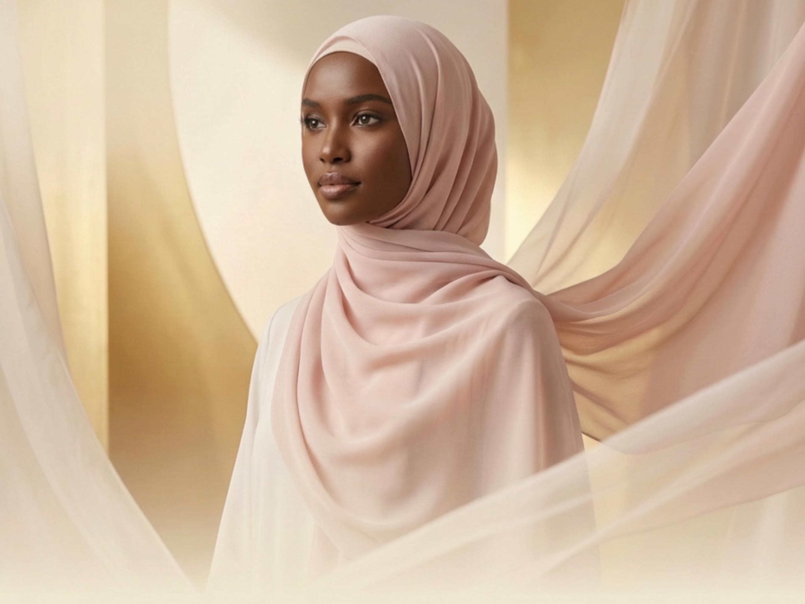 Dusty Pink Bamboo Modal Hijab: Soft, Breathable, Non-Slip