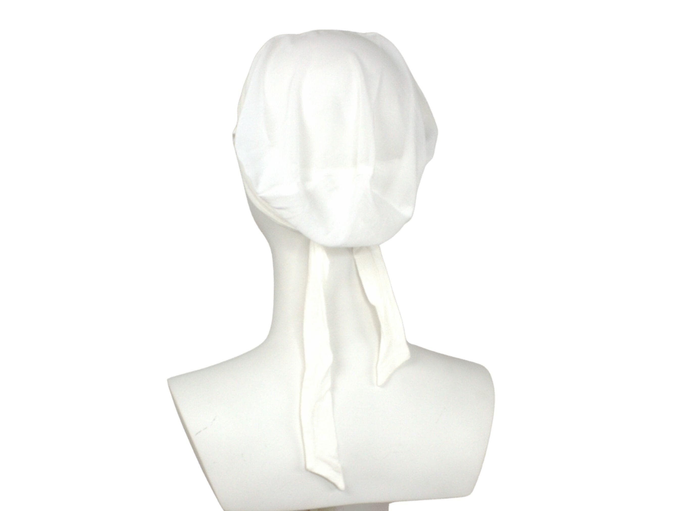 soft white tie back hijab underscarf ideal for everyday. White tie back mesh bonnet for women and girls | Lina Zibdeh