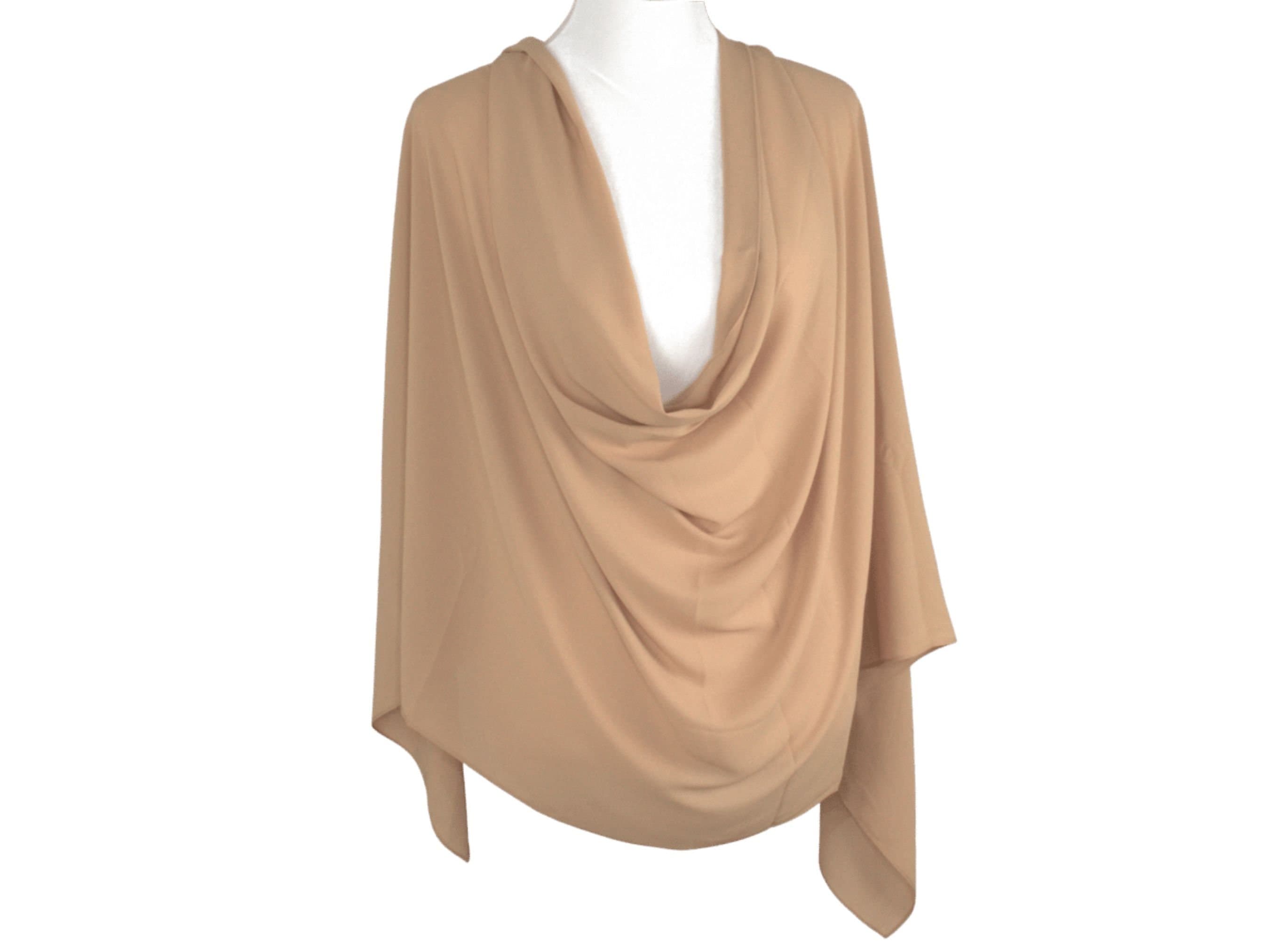 Golden tan chiffon hijab, maxi chiffon hijab, ideal muslim gift