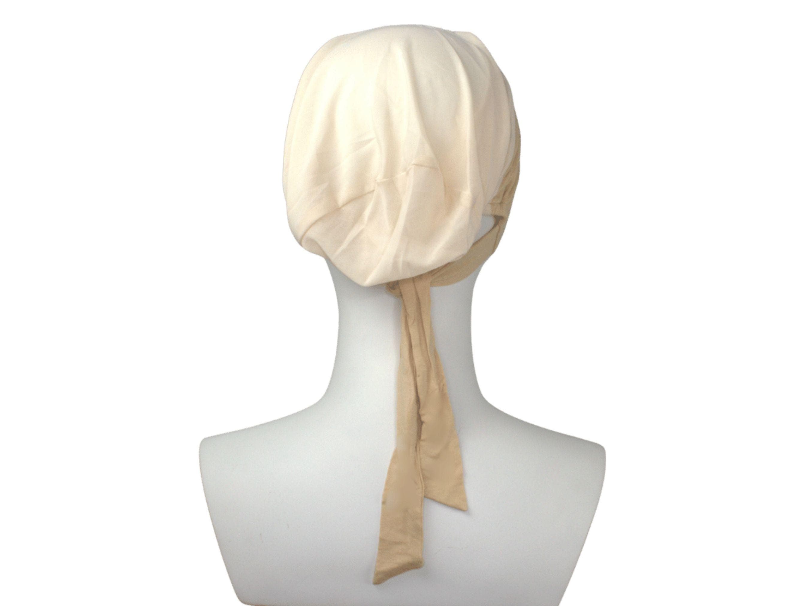Mesh tie back hijab underscarf ideal for everyday. sand beige tie back mesh bonnet for women and girls | Lina Zibdeh