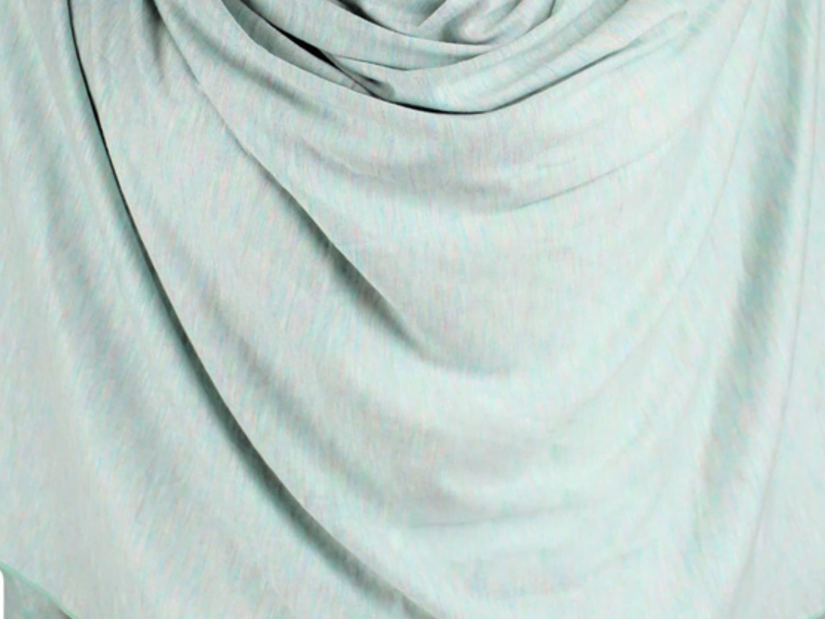 Green Jersey Hijab, Soft Cotton Feel, Standard Size - image 4