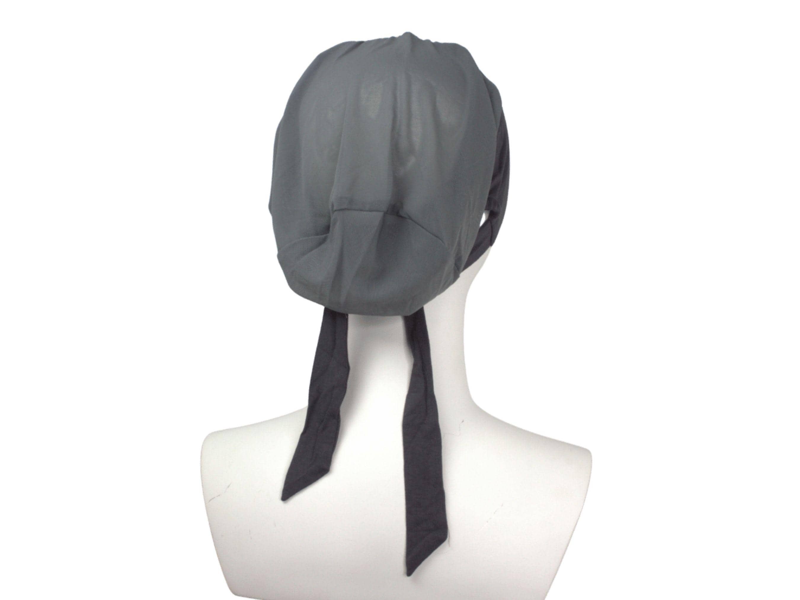 breathable Dark grey tie back hijab underscarf ideal for everyday. airy grey neutral tie back mesh bonnet for women and girls | Lina Zibdeh