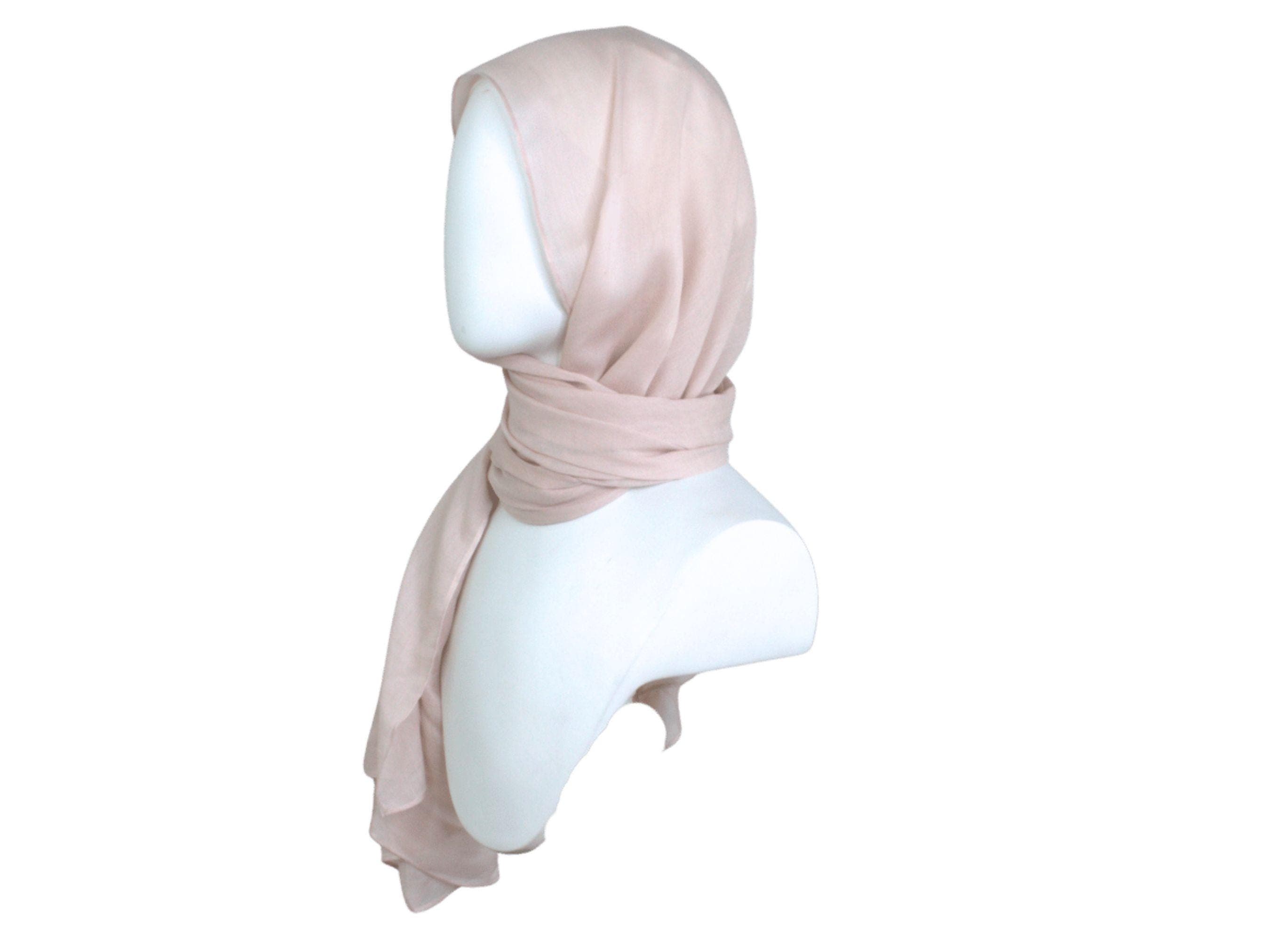 dusty pink bamboo modal hijab scarf, ideal for all ages and warm weather | Lina Zibdeh