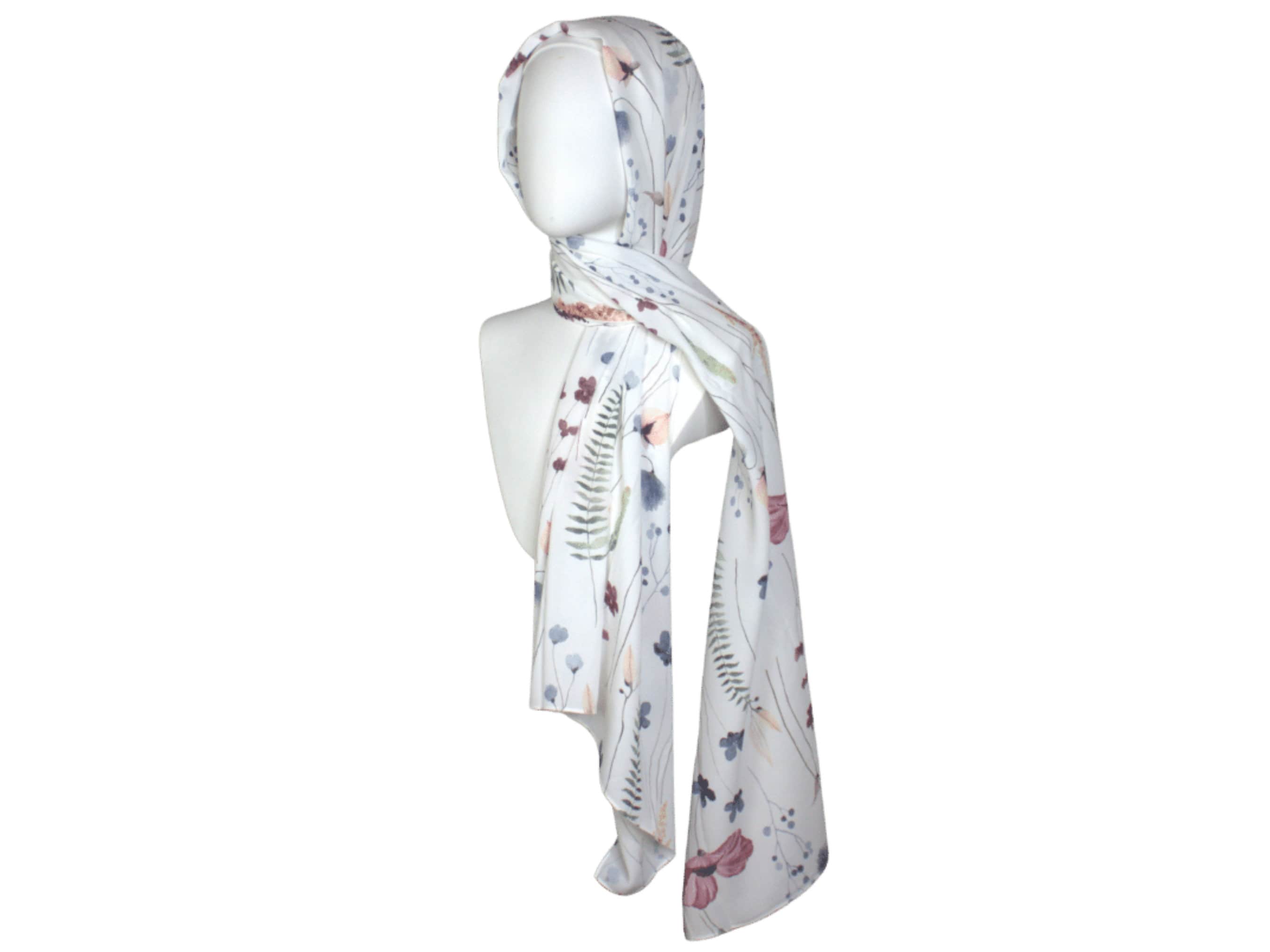 Floral hijab, one of a kind hijab scarf