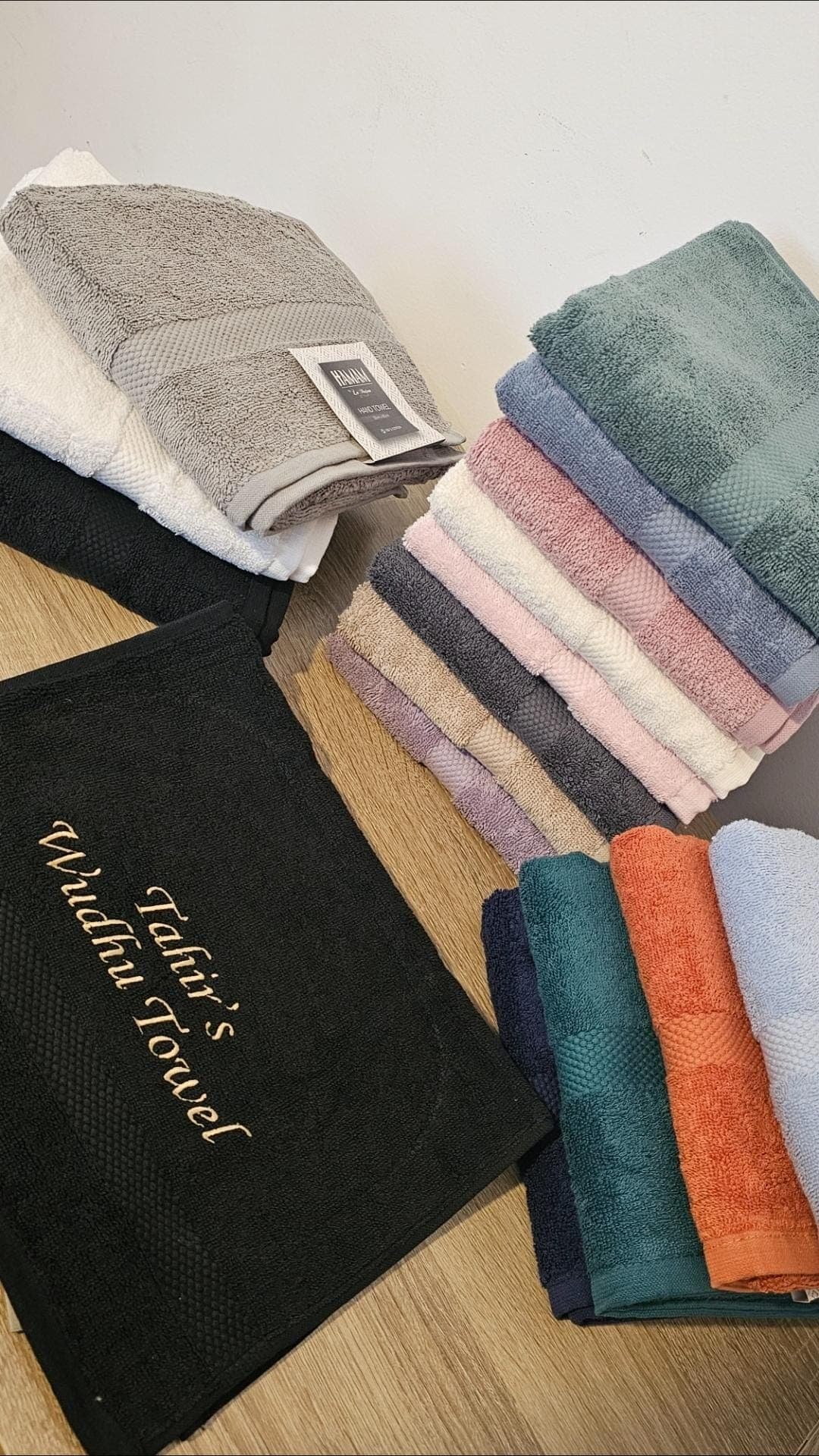 Personalised Hand Size Wudhu Towel Islamic Gift Essential | Muslim Wudu towel | Islamic Gift Idea | For Salah | Perfect for Hajj and Umrah