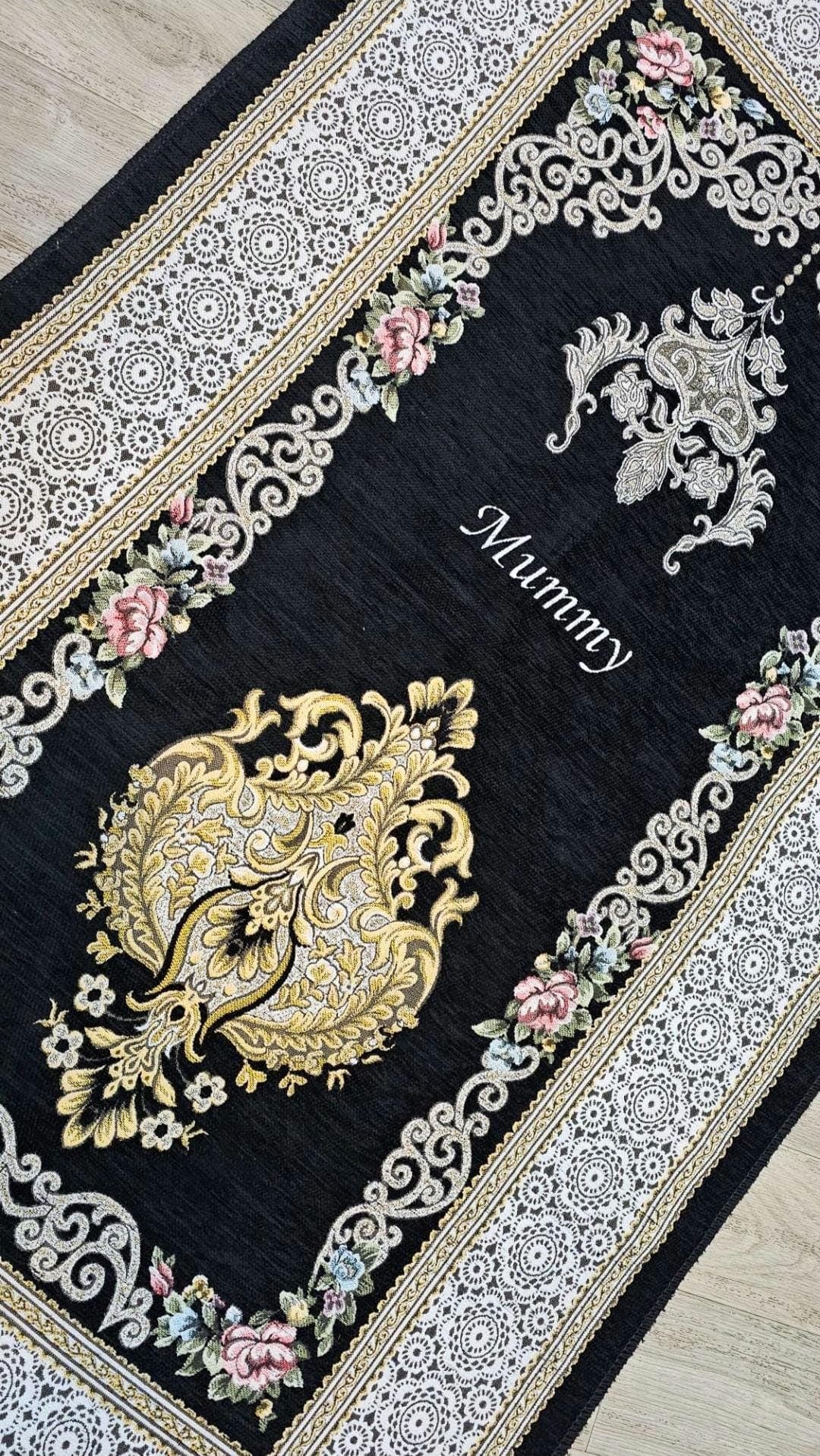Personalised musallah, prayer rug, personalised prayer mat, Islamic praying gift, Arabic prayer rug, salah mat, janamaz prayer - image 3